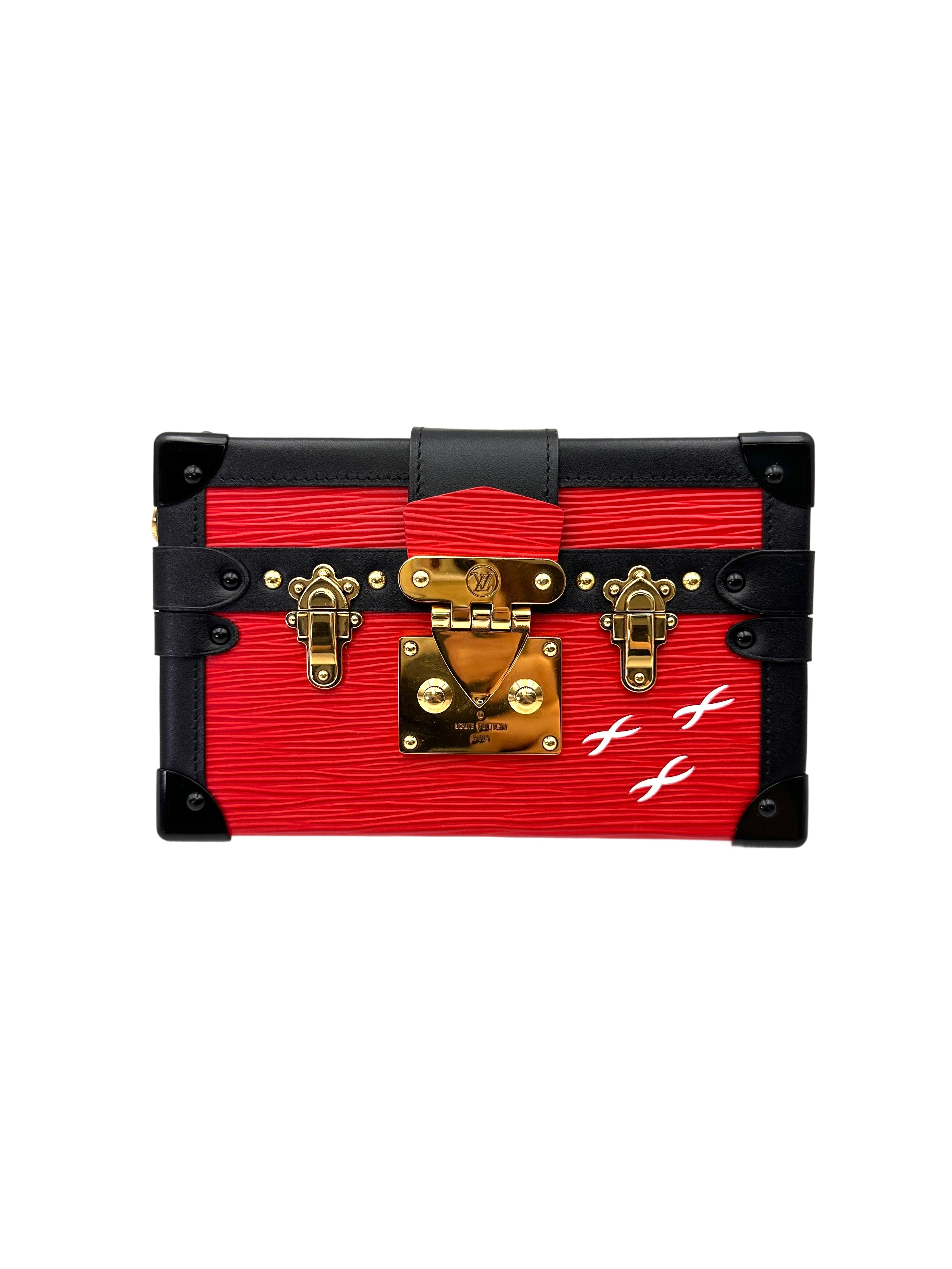 Louis Vuitton Petite Malle Red Epi Leather Shoulder Bag LV2911