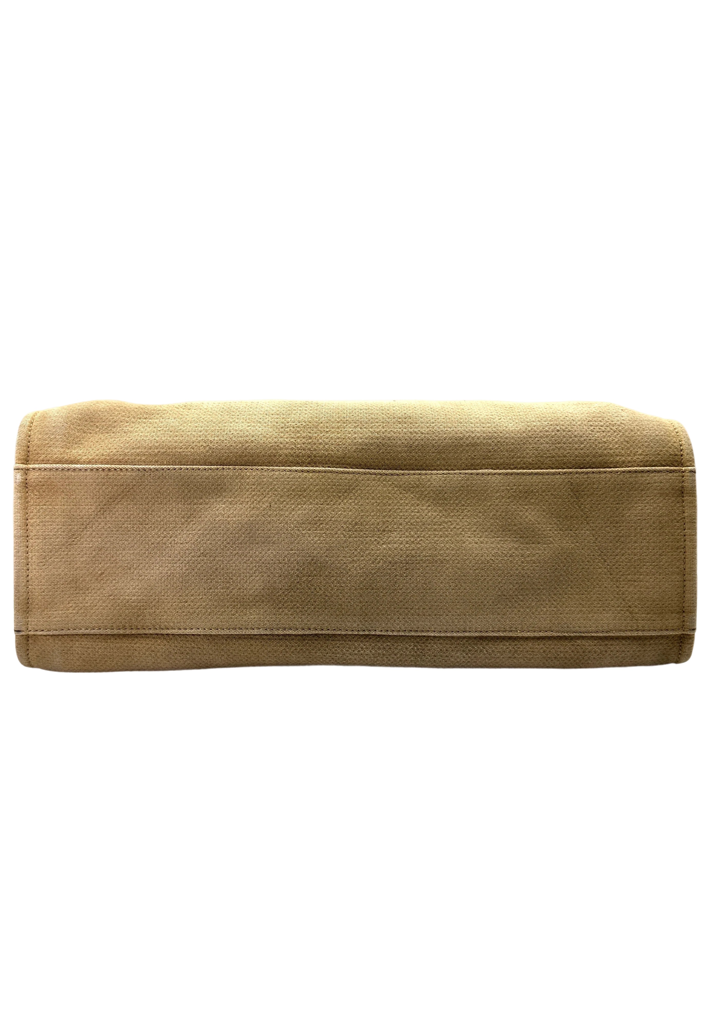 Chanel Deauville Beige Canvas Large Size Tote Handle Bag(15***98) CC2080