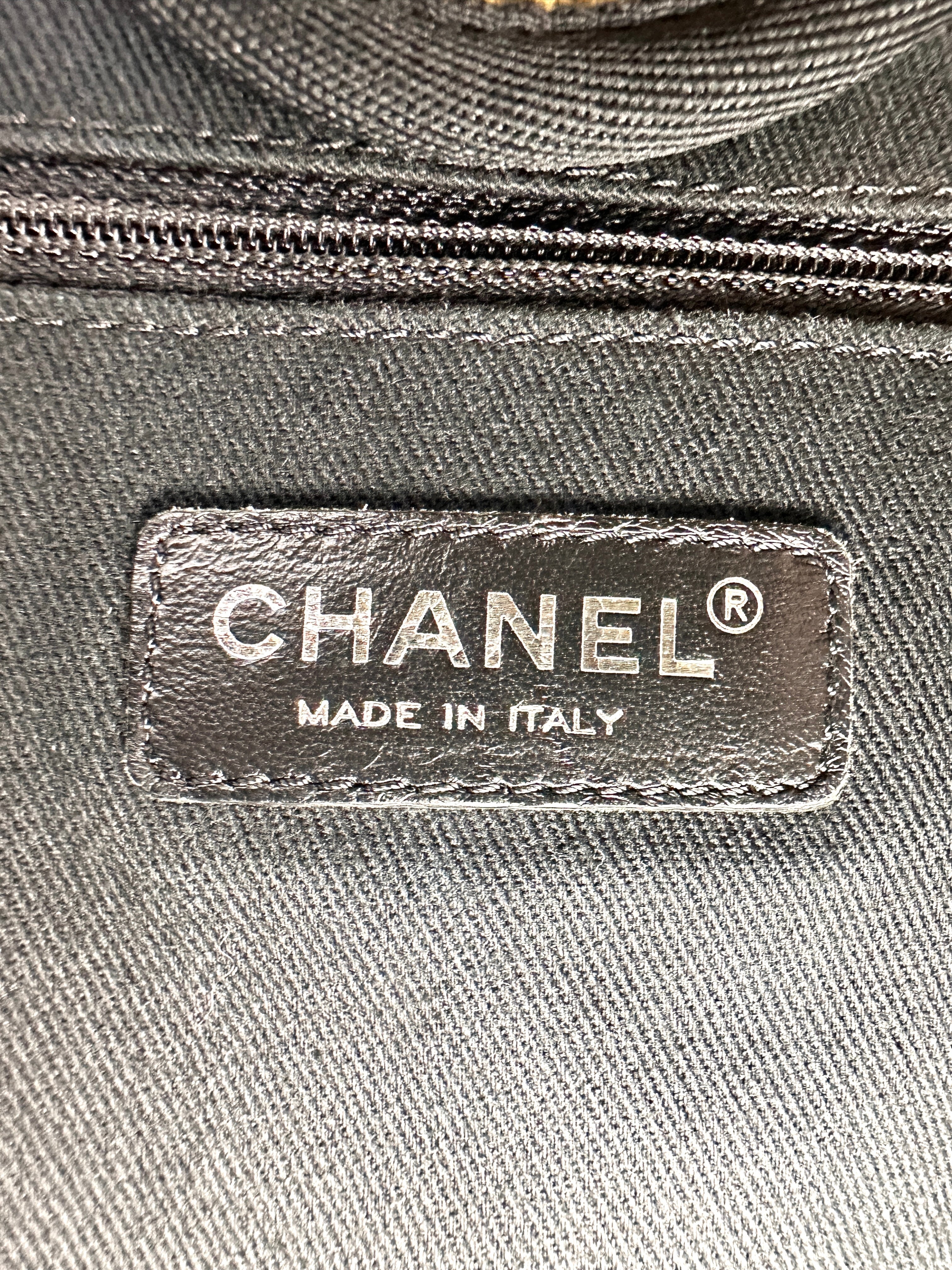 Chanel Deauville Beige Canvas Large Size Tote Handle Bag(15***98) CC2080