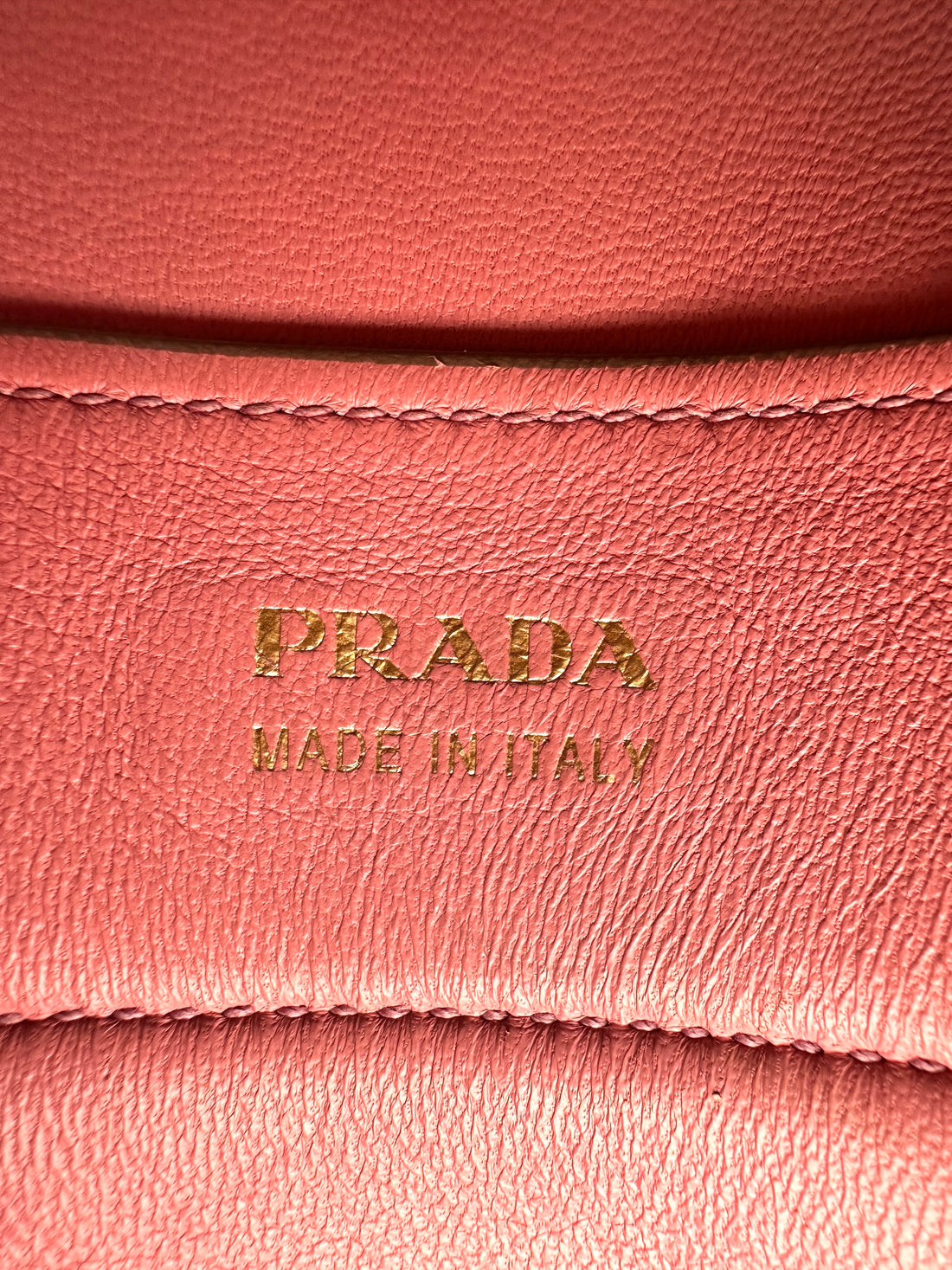Prada Double Beige Saffiano Cuir Leather Handle Bag PR420
