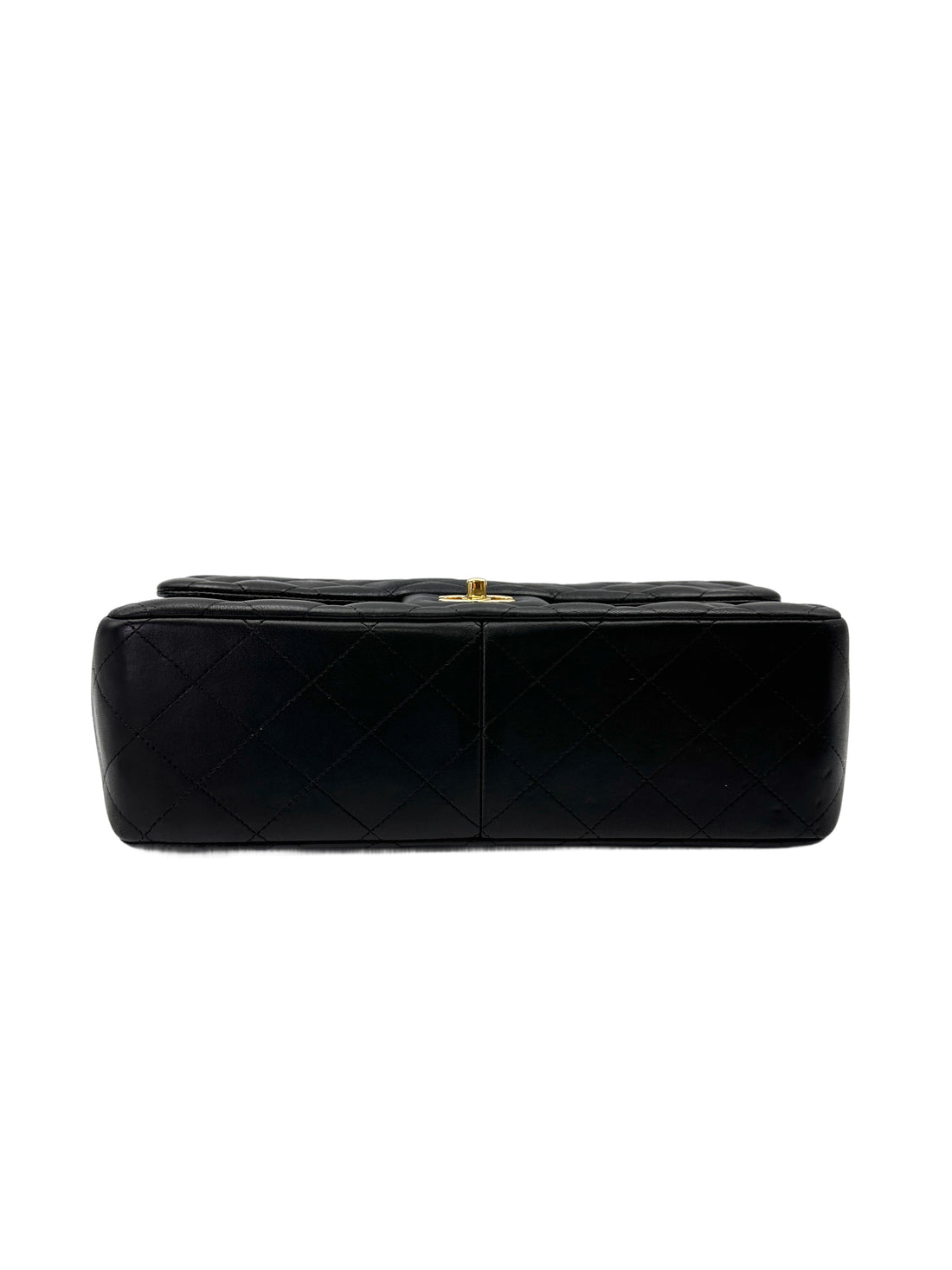 Chanel Classic Flap Black Quilted Lambskin Jumbo Shoulder Bag With Gold Buckle(18***88) CC2081