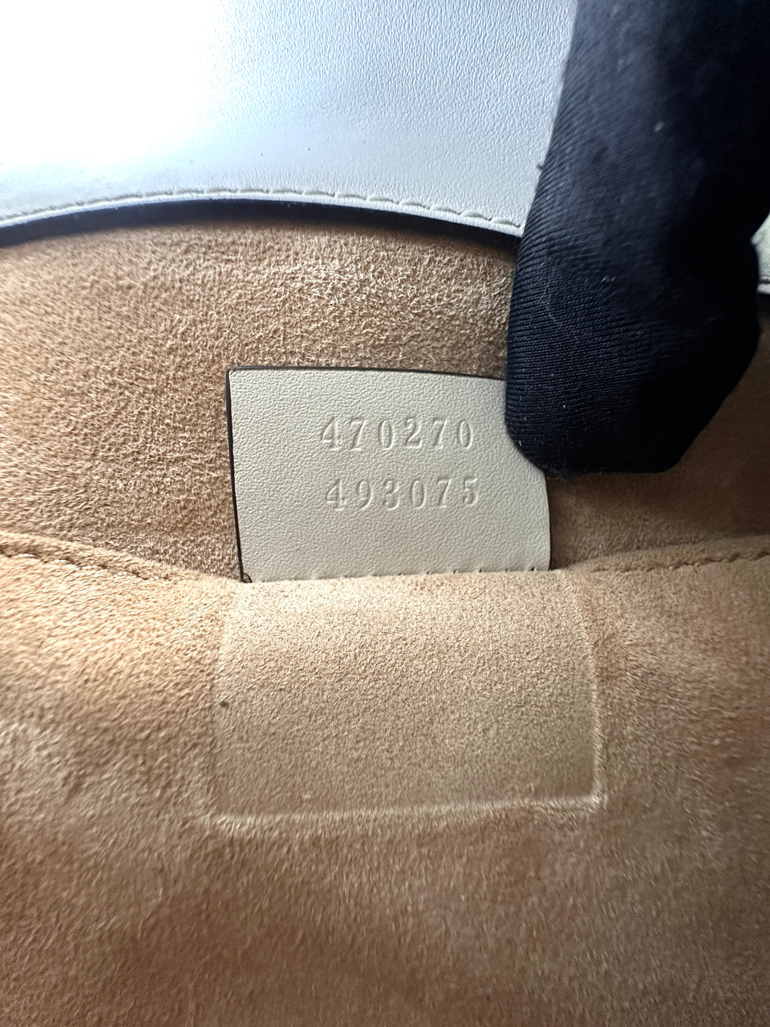 Gucci Sylvie White Leather Medium Size Top Handle Bag GG1171