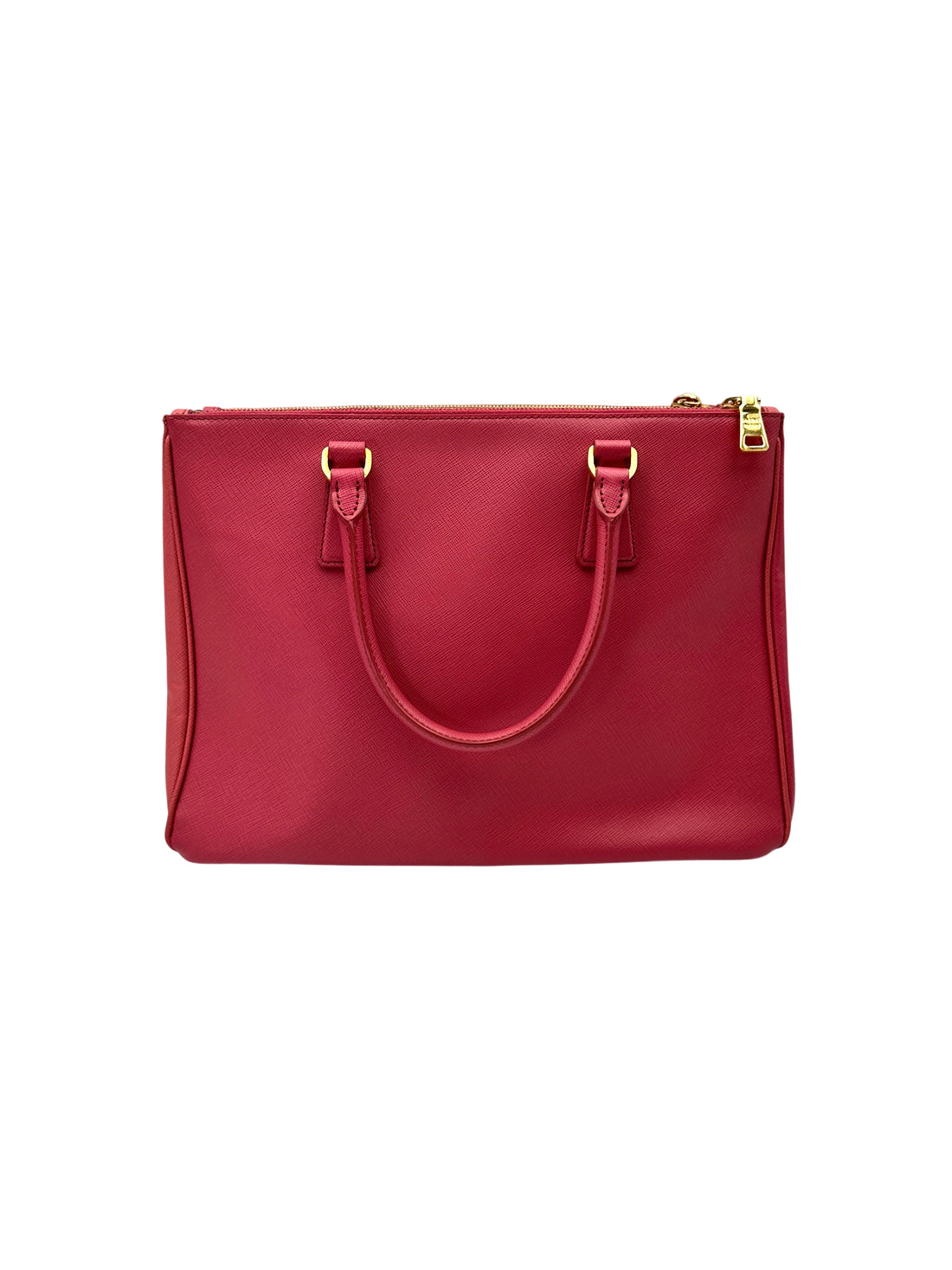 Prada Galleria Pink Saffiano Leather Handle Bag PR422