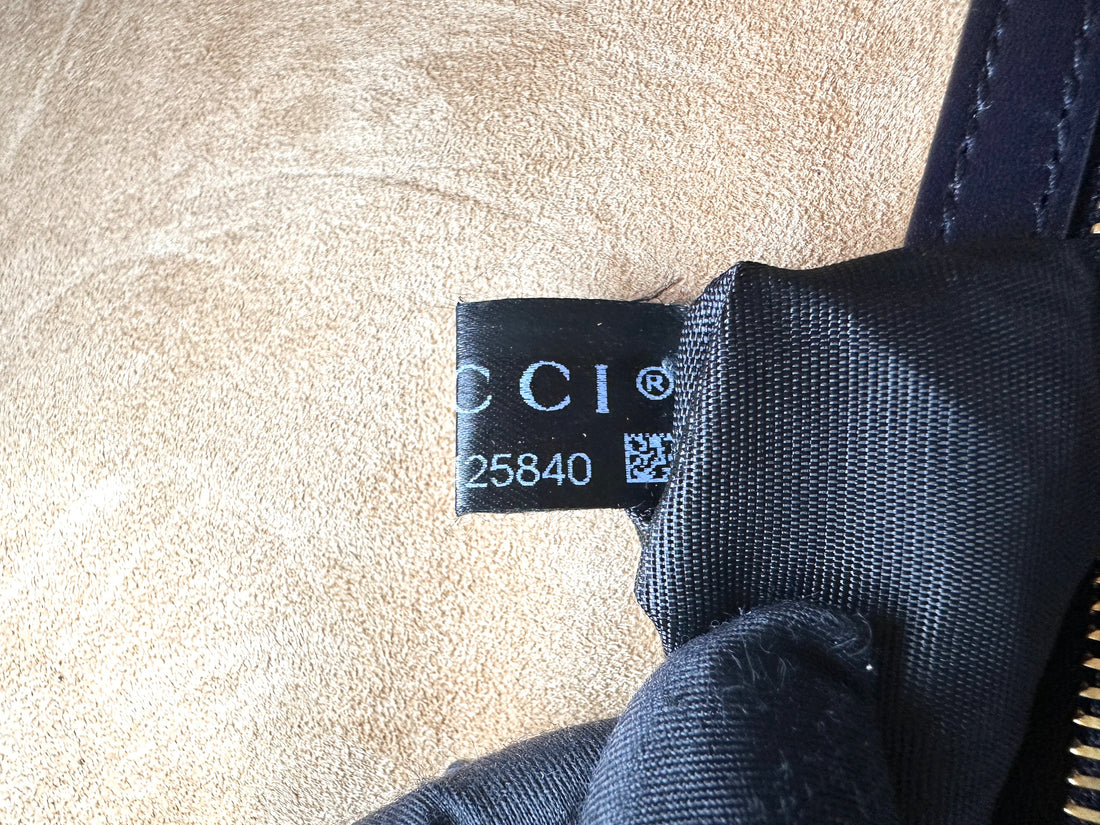 Gucci Sylvie Black Leather Large Size Top Handle Bag GG1172