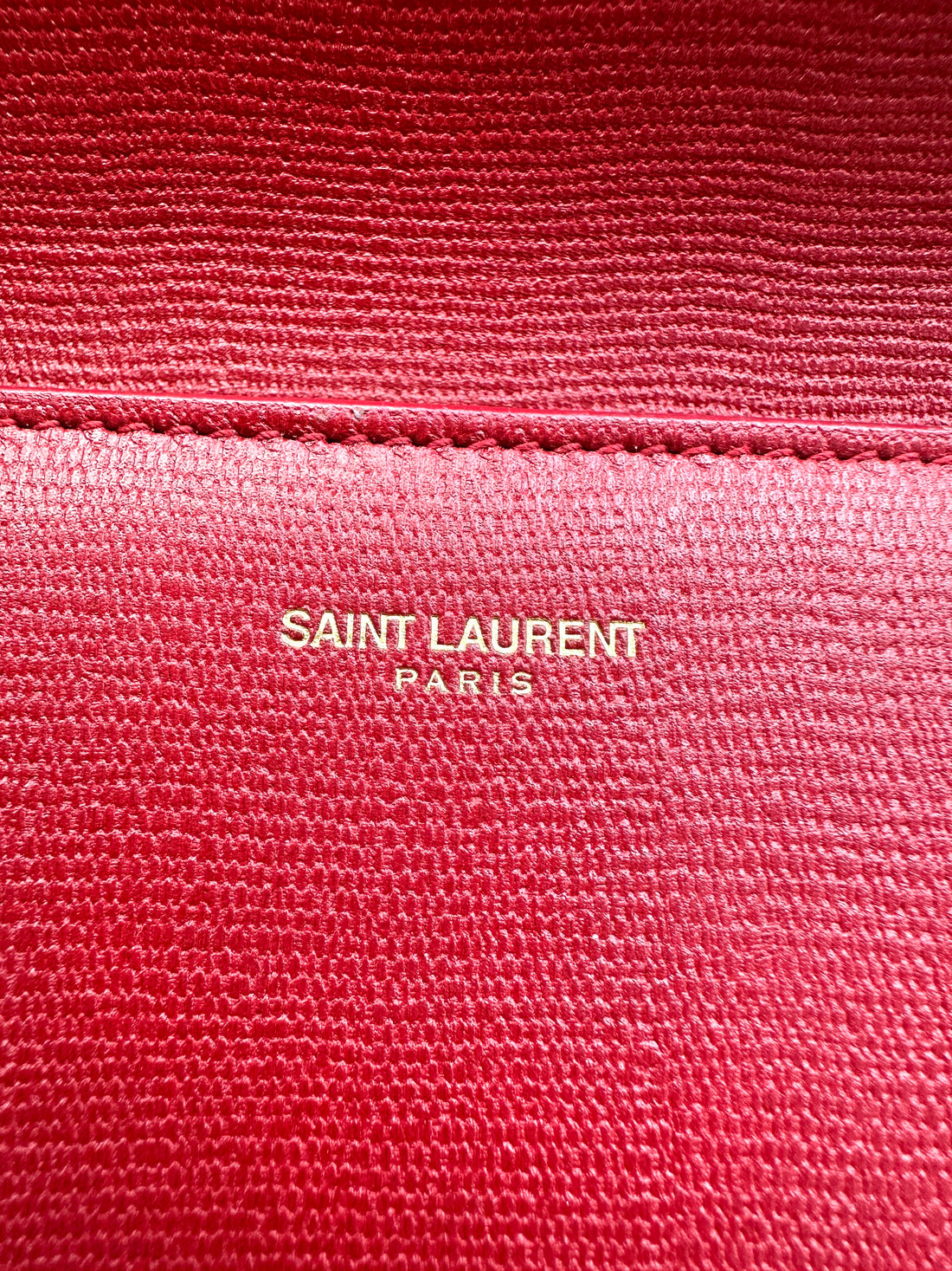 Saint Laurent Red Leather Long Wallet SL246