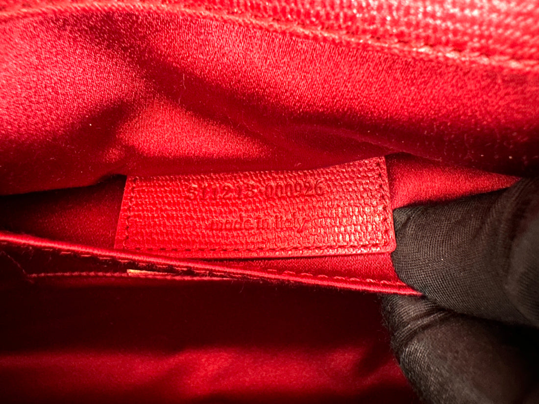 Saint Laurent Red Leather Long Wallet SL246