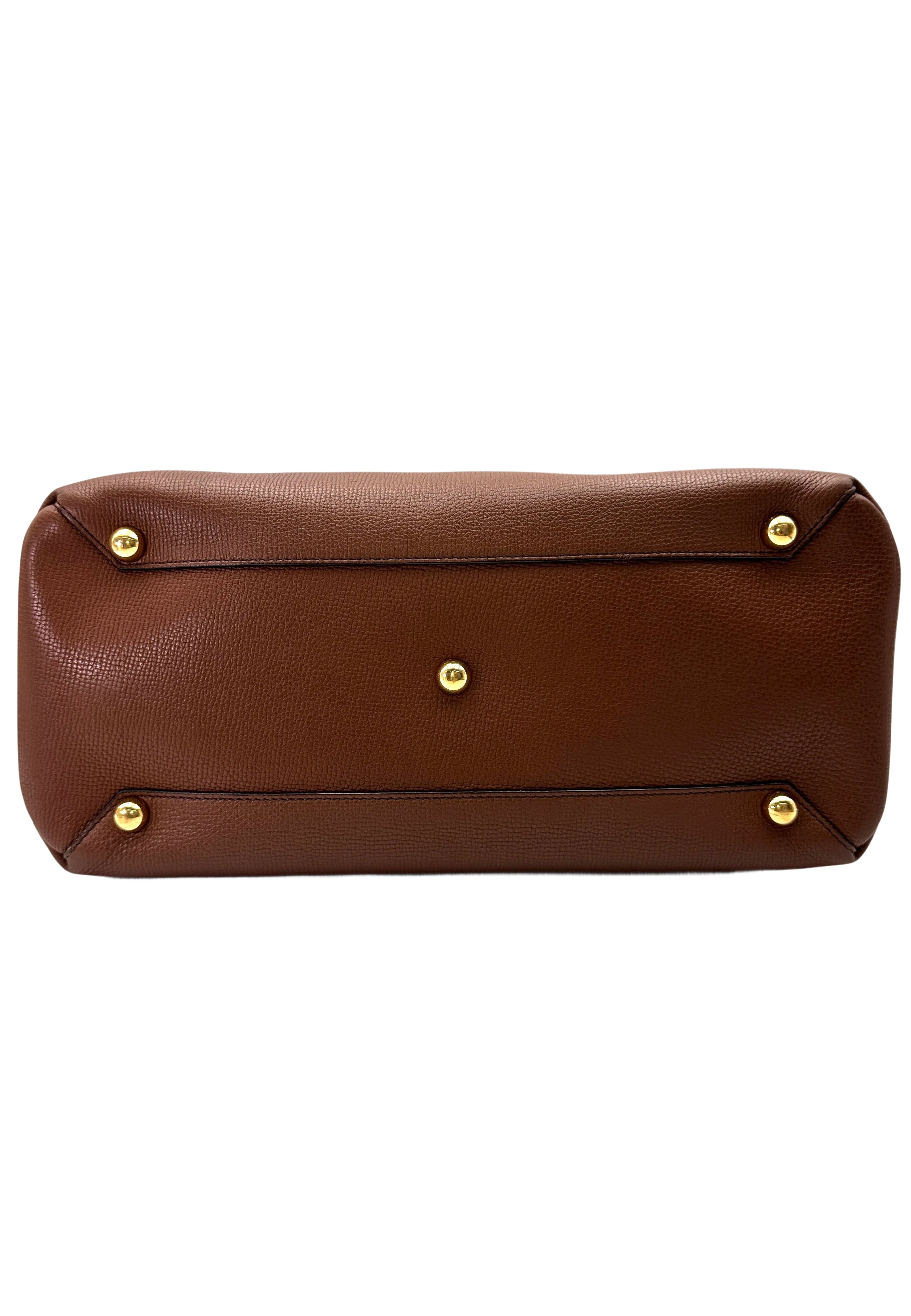 Burberry The Banner Beige Leather Handle Bag BR68