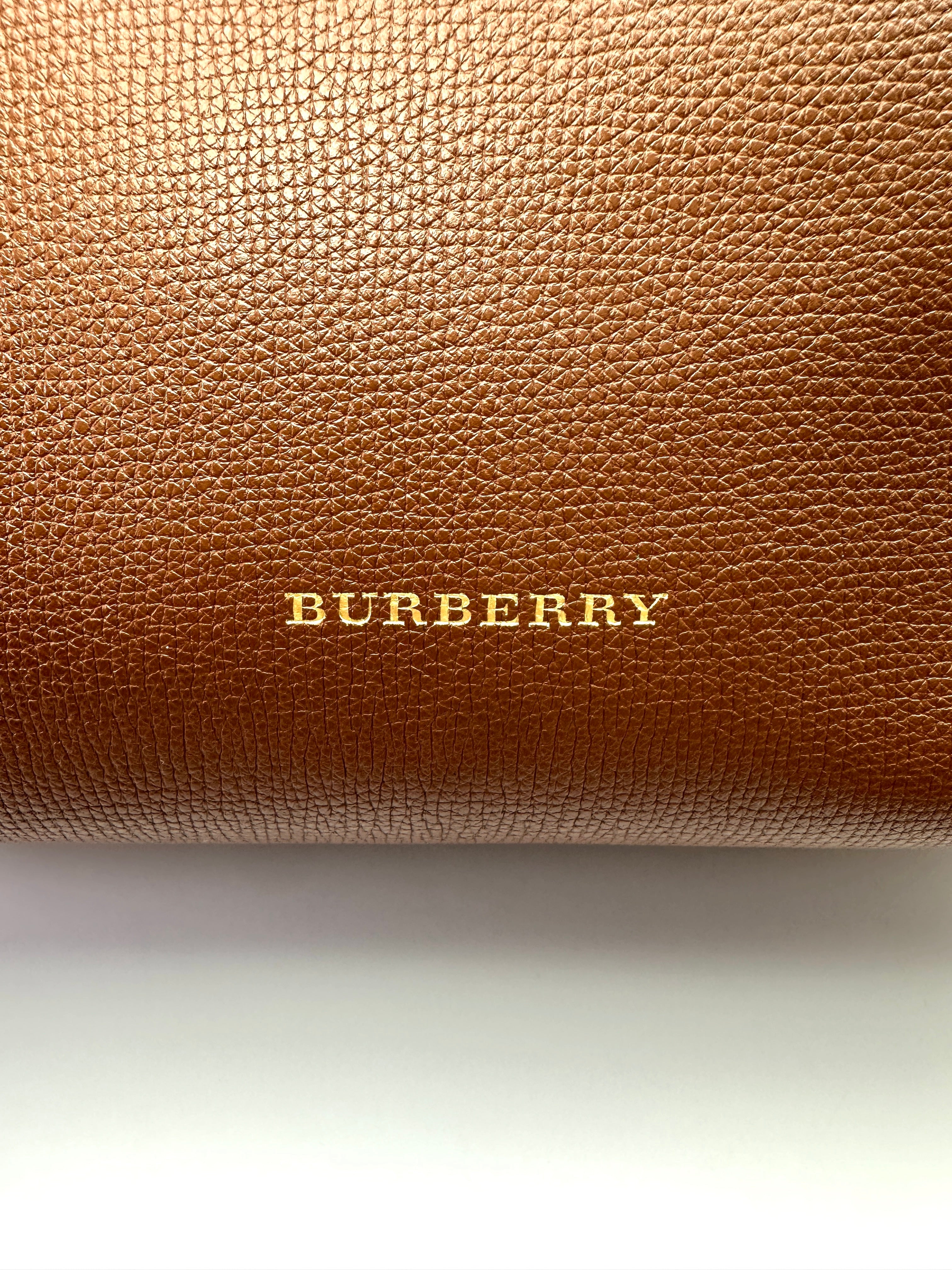 Burberry The Banner Beige Leather Handle Bag BR68