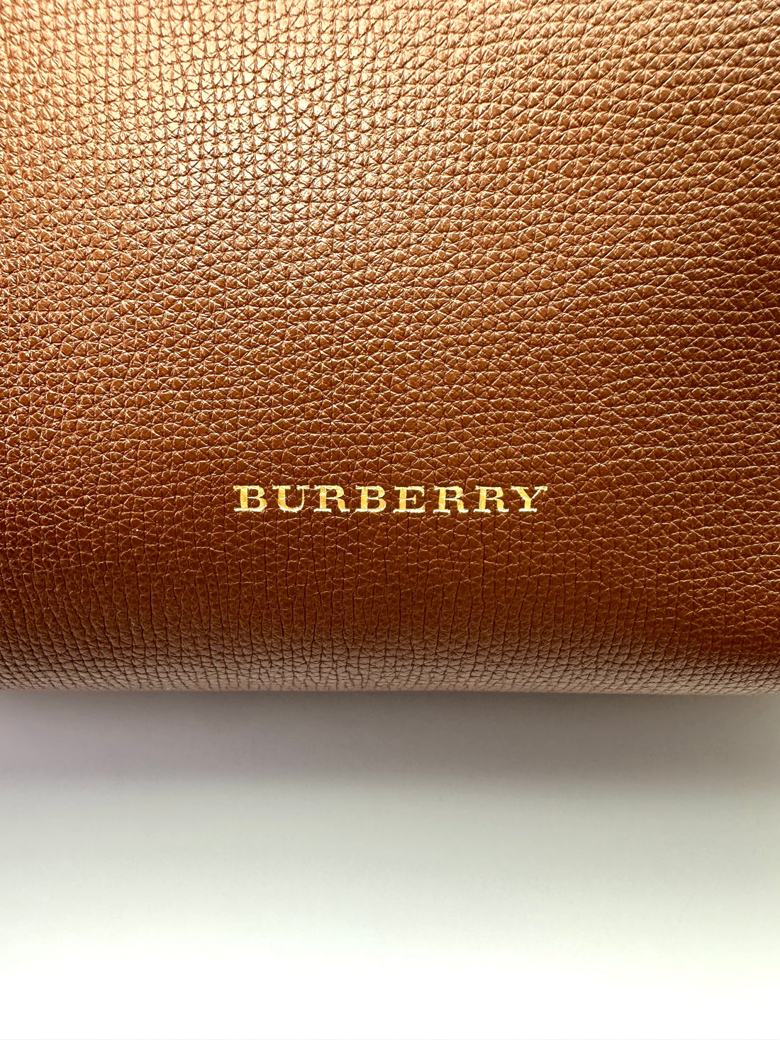 Burberry The Banner Beige Leather Handle Bag BR68