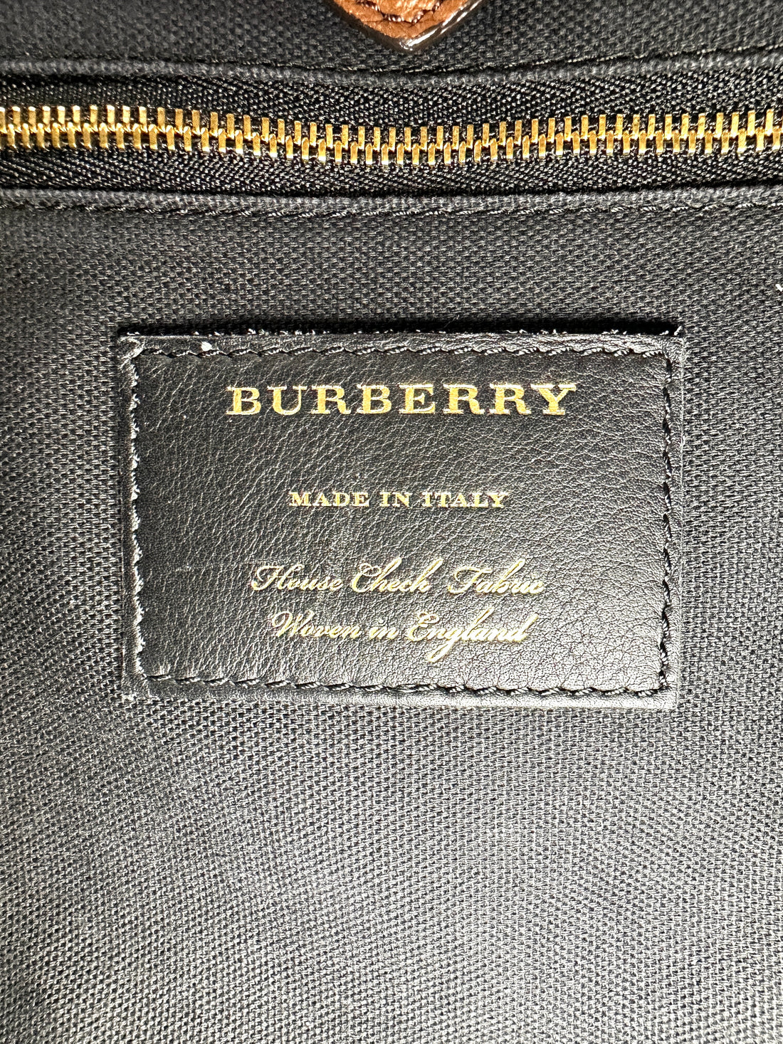 Burberry The Banner Beige Leather Handle Bag BR68