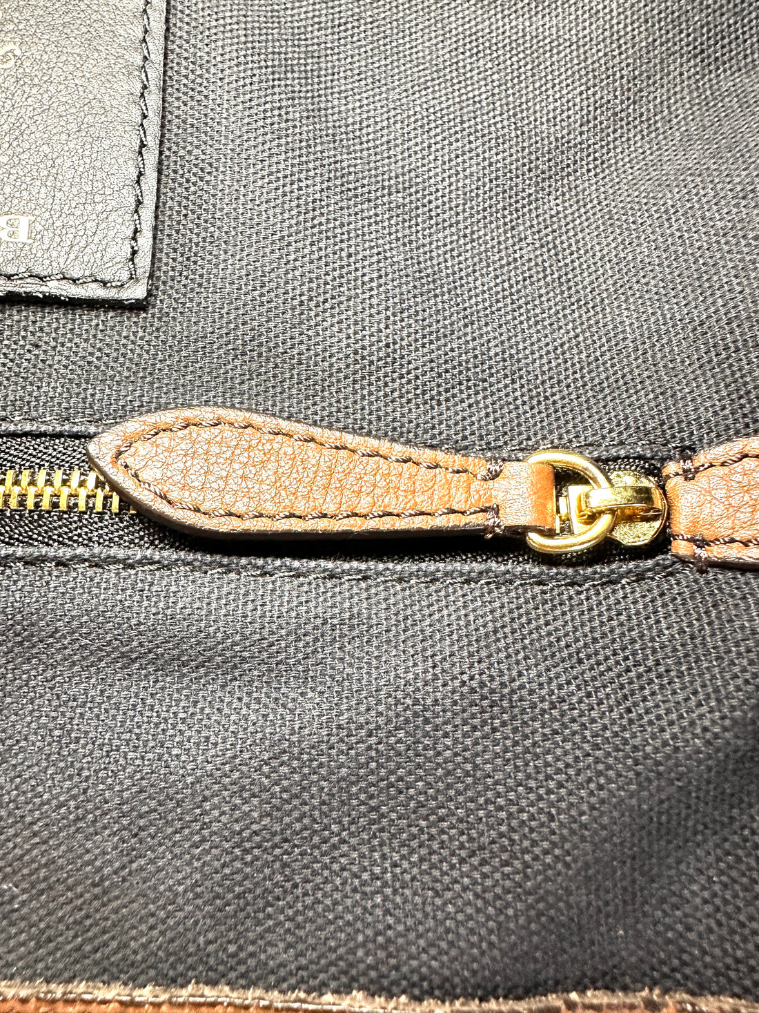 Burberry The Banner Beige Leather Handle Bag BR68