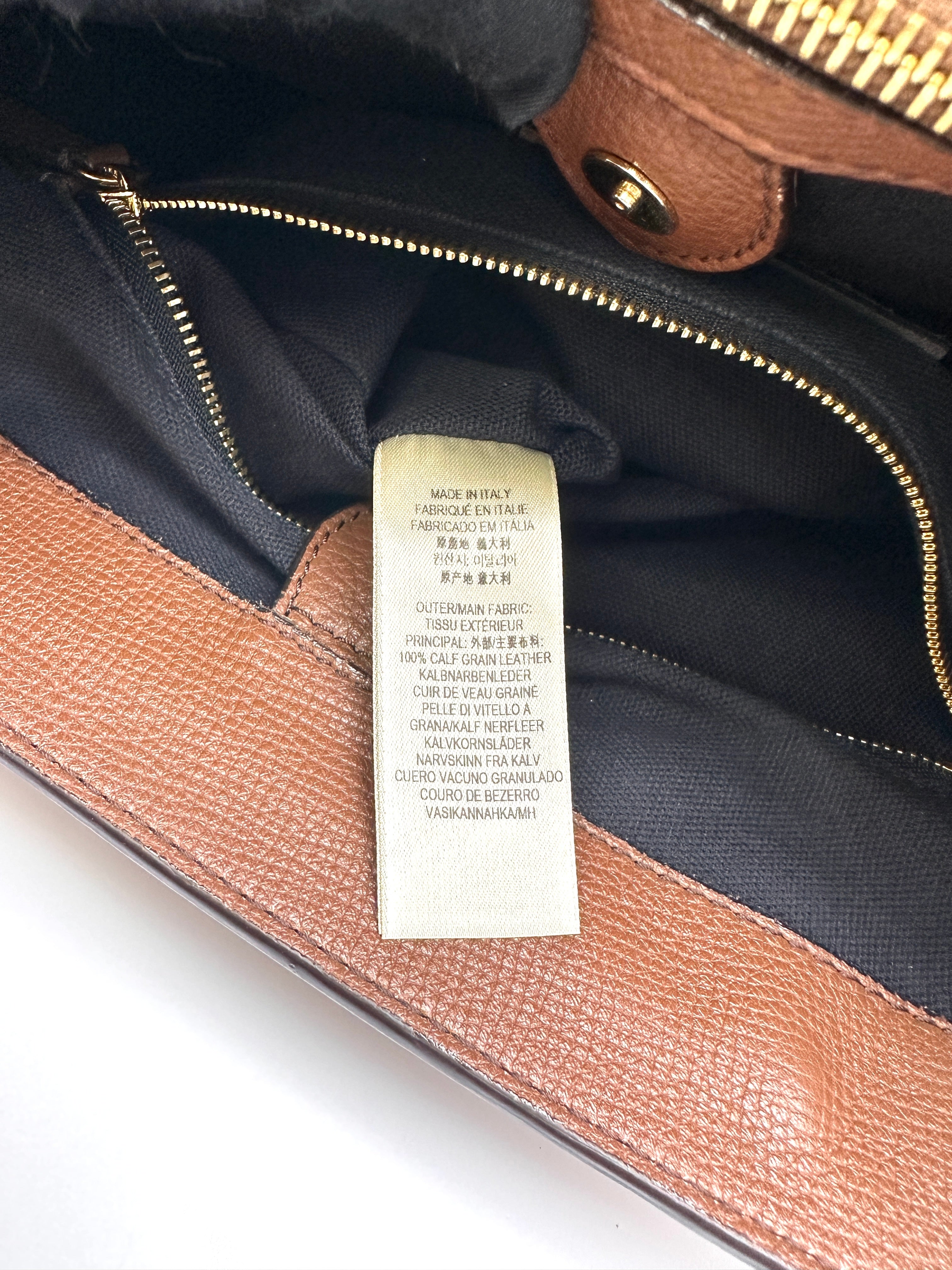 Burberry The Banner Beige Leather Handle Bag BR68