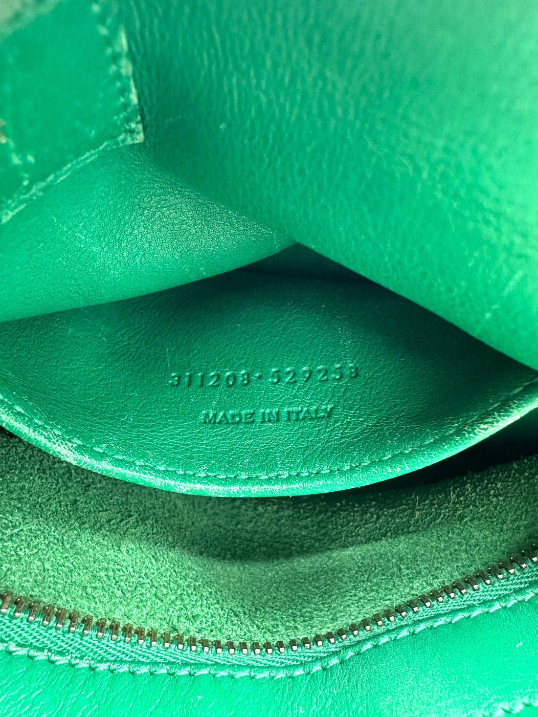 Saint Laurent Chyc Cabas Green Leather Large Size Handle Bag SL249