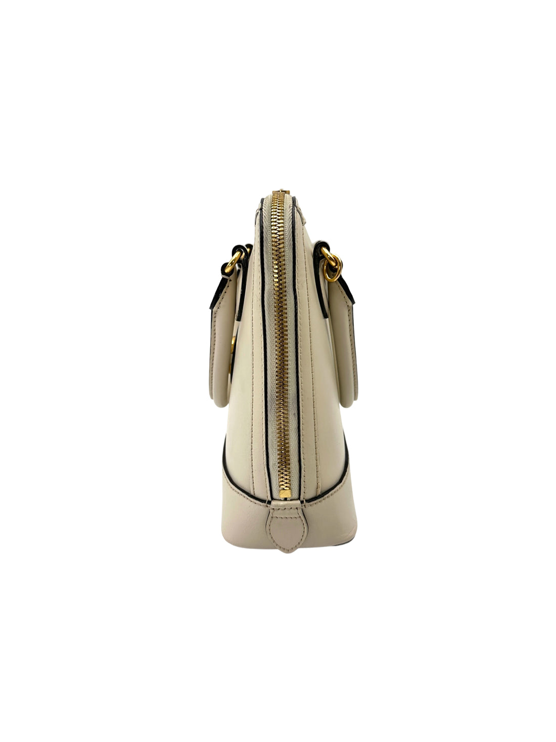 Gucci 1955 Horsebit White Leather Top Handle Bag GG1173