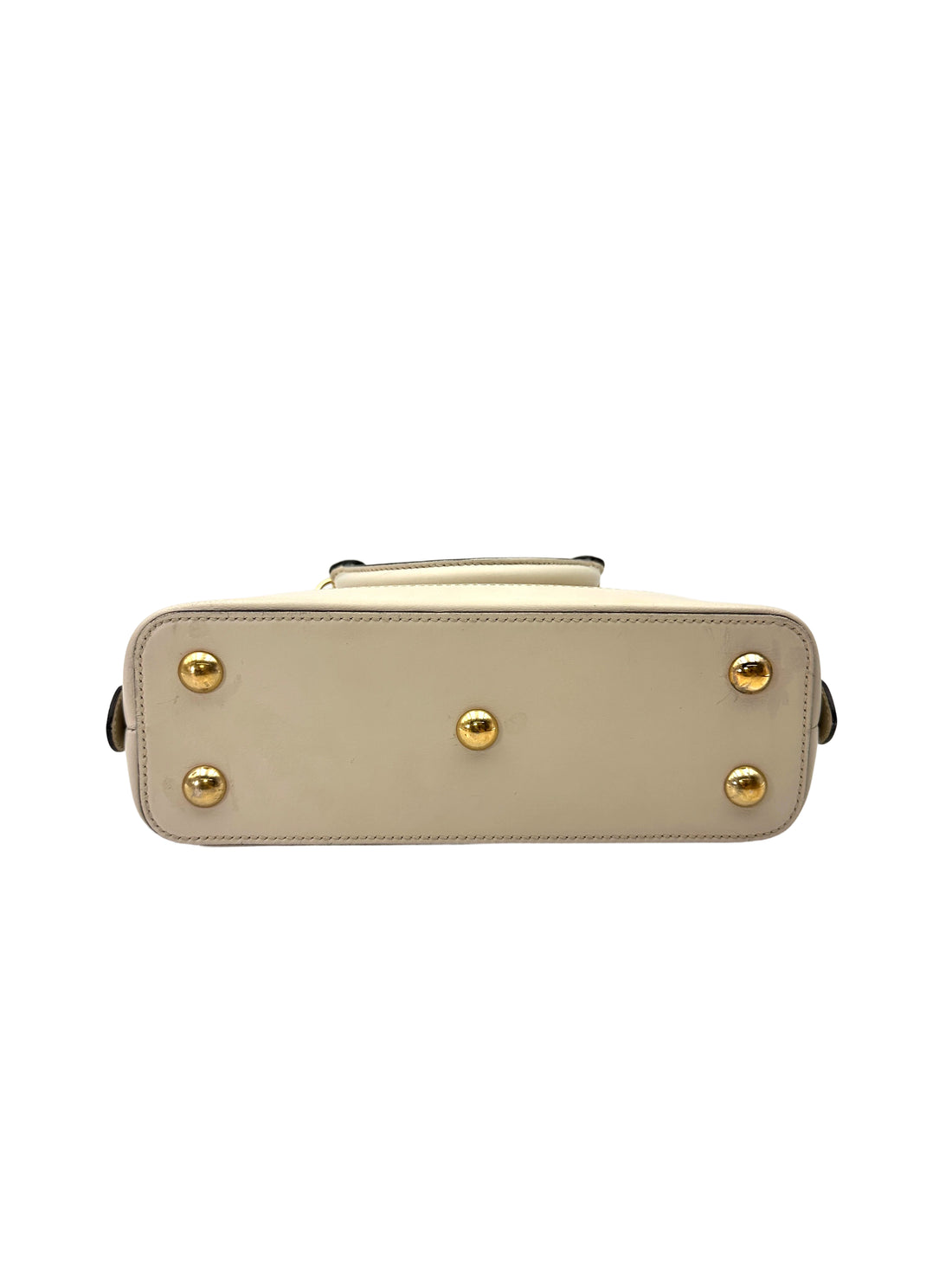 Gucci 1955 Horsebit White Leather Top Handle Bag GG1173