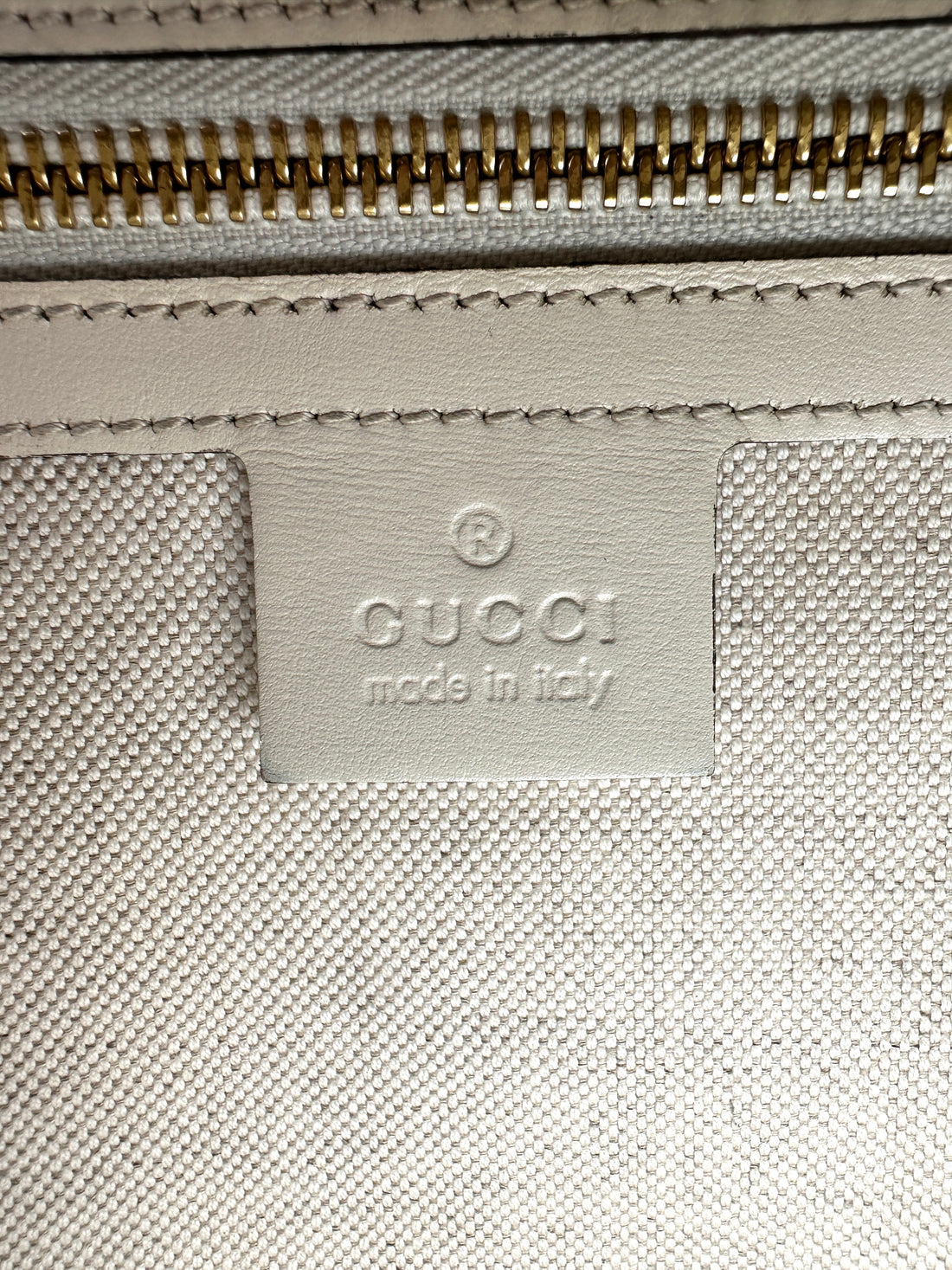 Gucci 1955 Horsebit White Leather Top Handle Bag GG1173