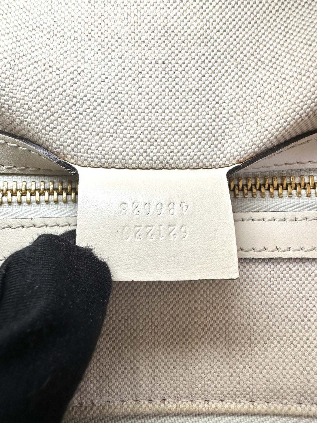 Gucci 1955 Horsebit White Leather Top Handle Bag GG1173