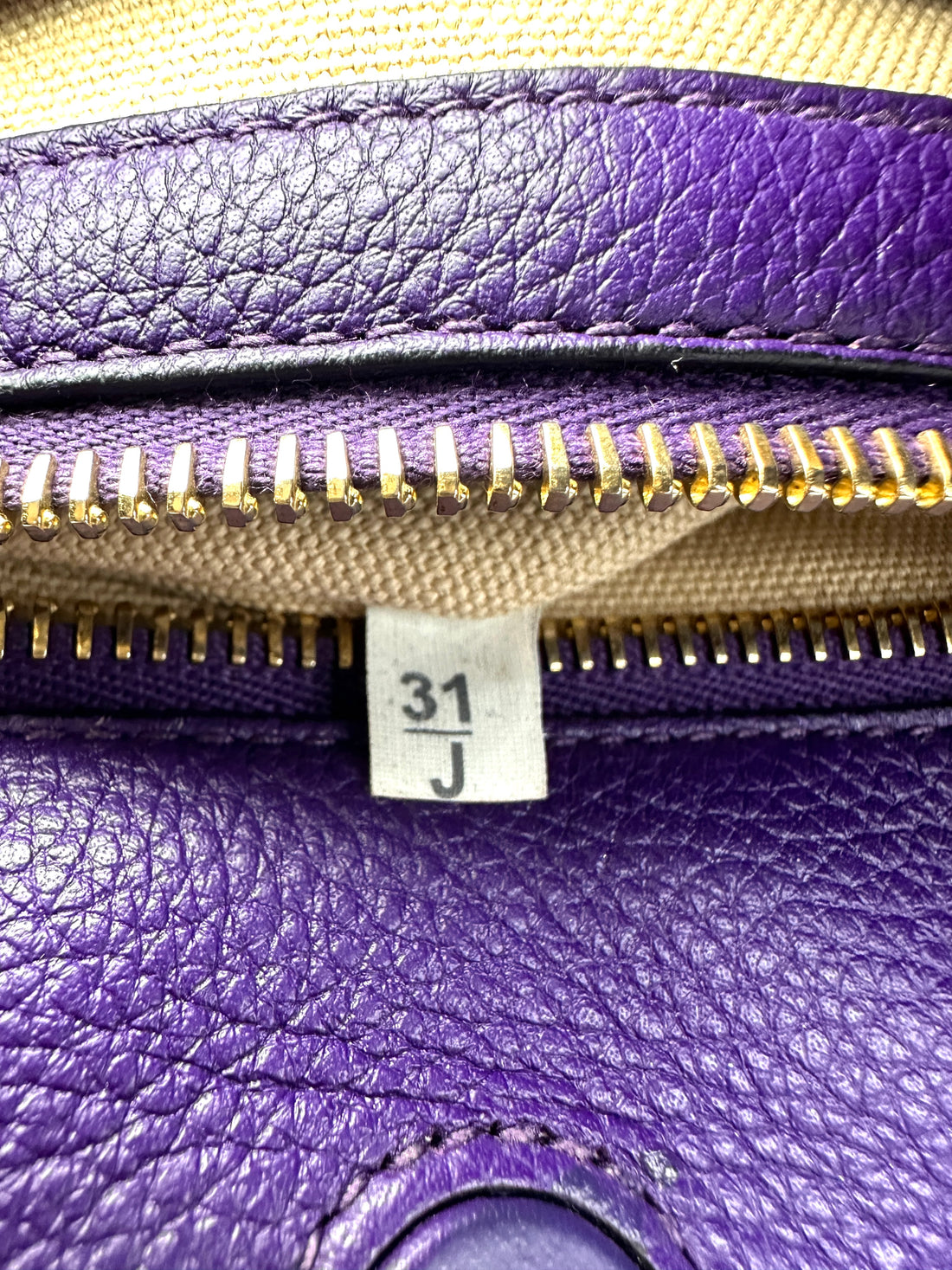 Prada Purple Leather Triangle Logo Shopping Tote Bag PR428