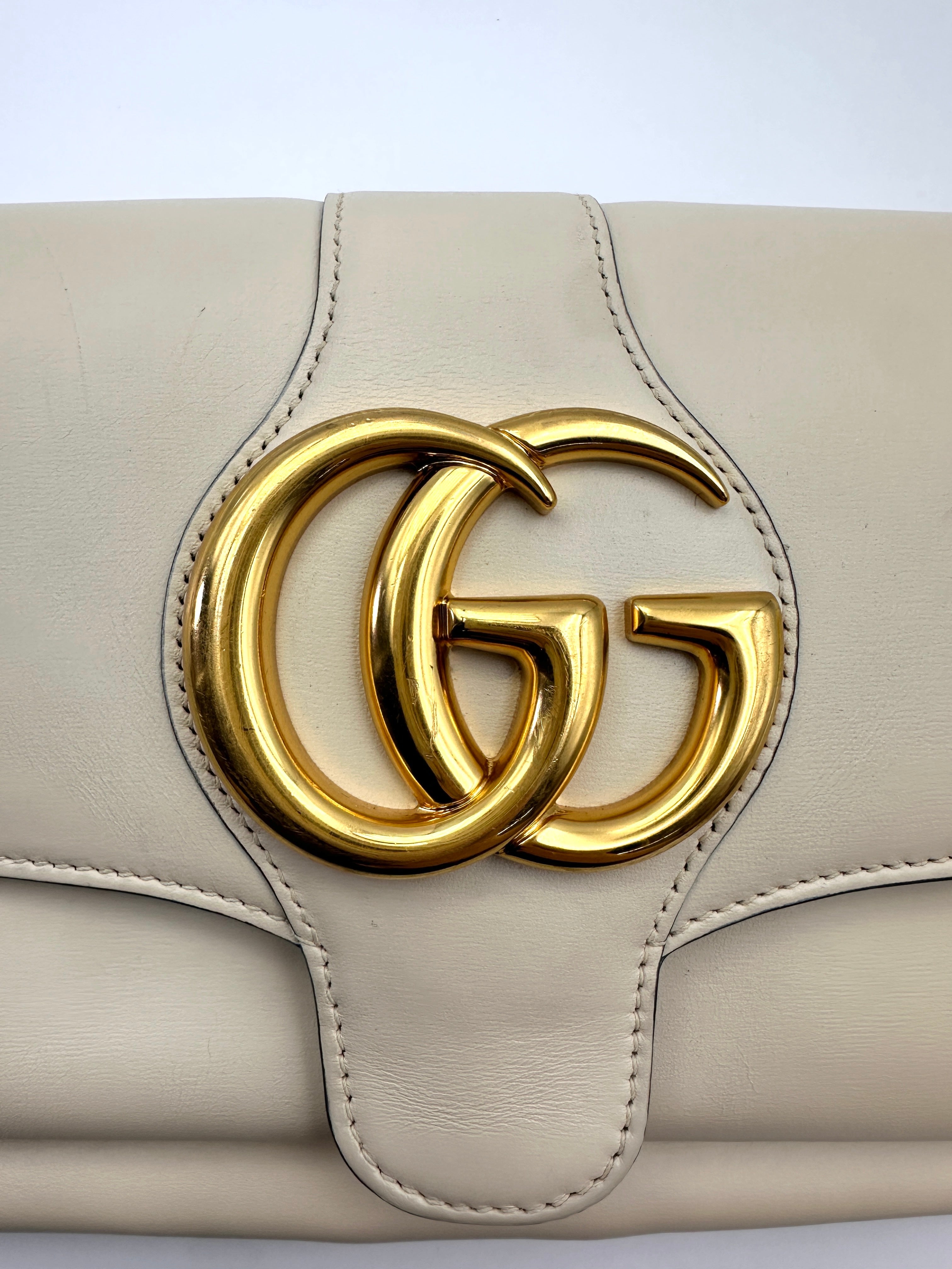 Gucci Arli White Leather Shoulder Bag GG1169