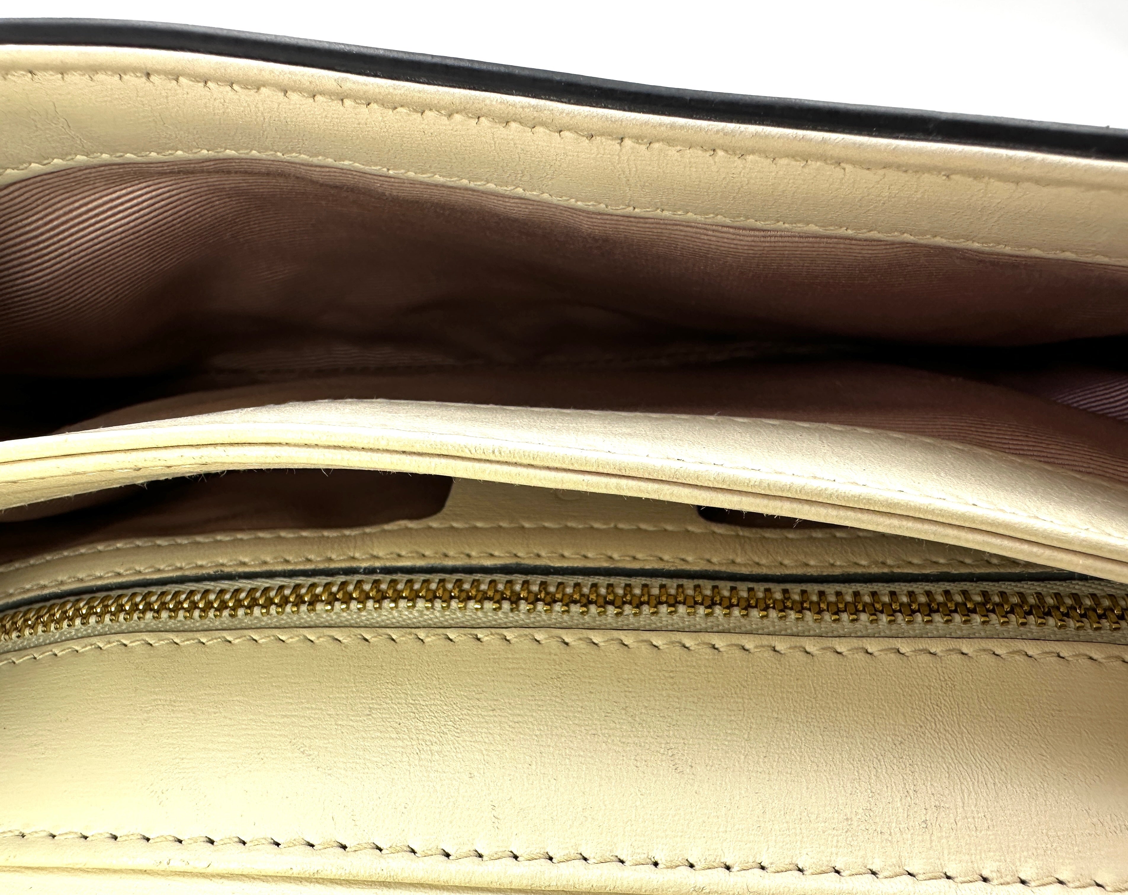 Gucci Arli White Leather Shoulder Bag GG1169