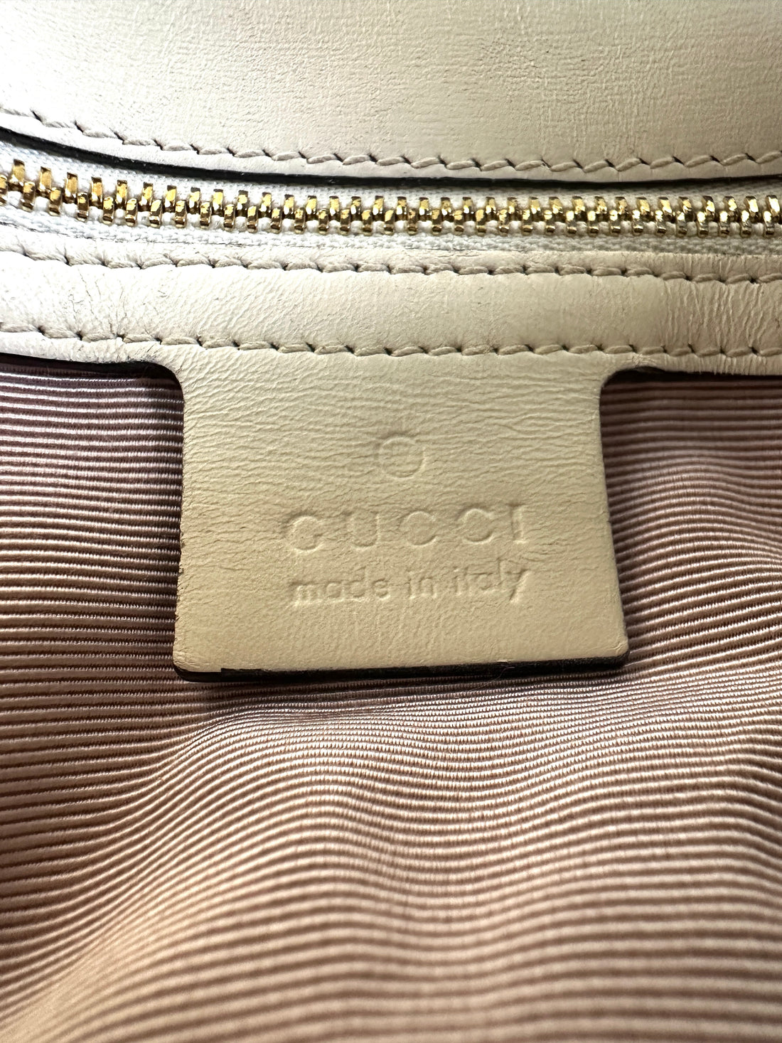 Gucci Arli White Leather Shoulder Bag GG1169
