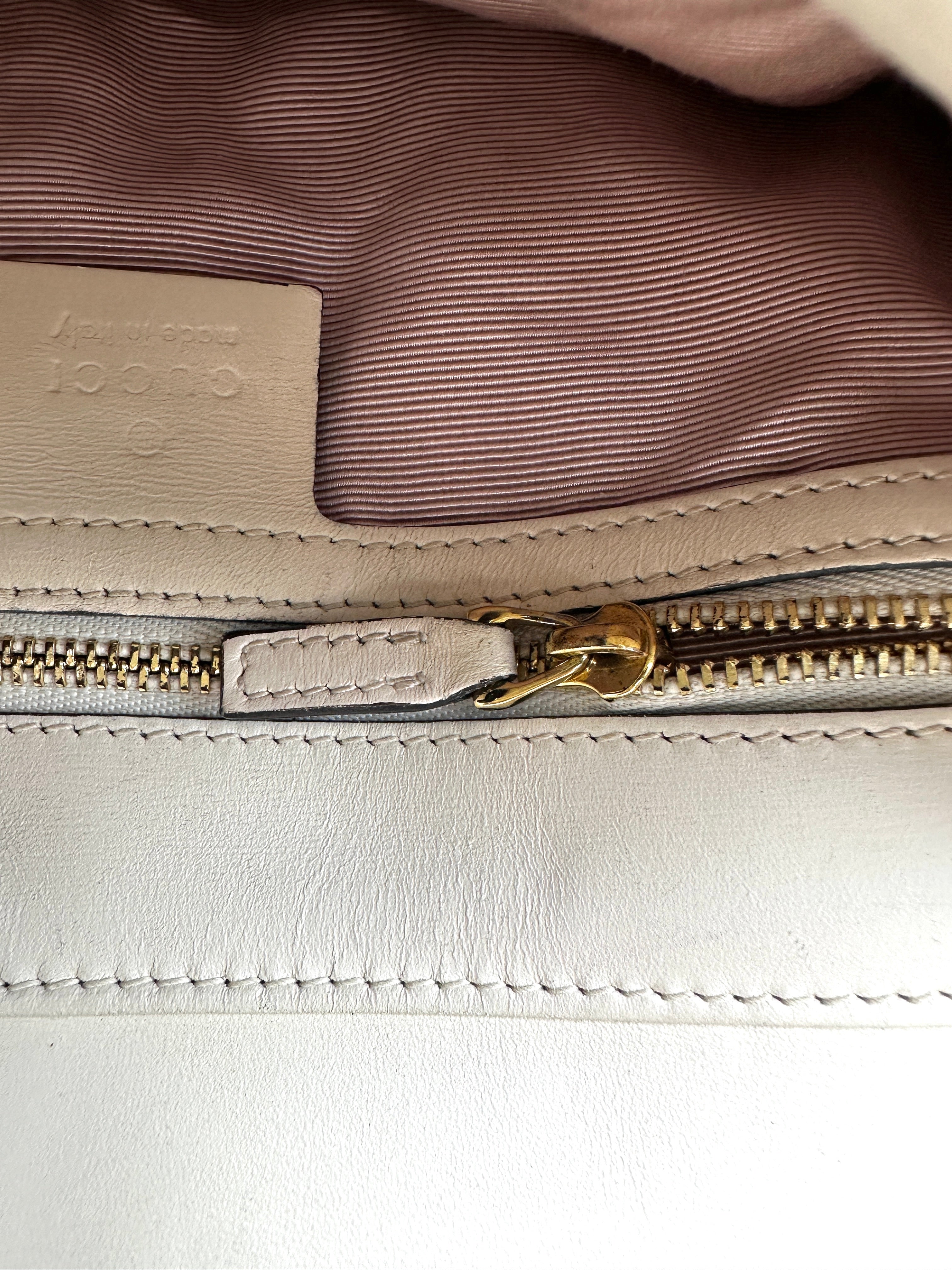 Gucci Arli White Leather Shoulder Bag GG1169