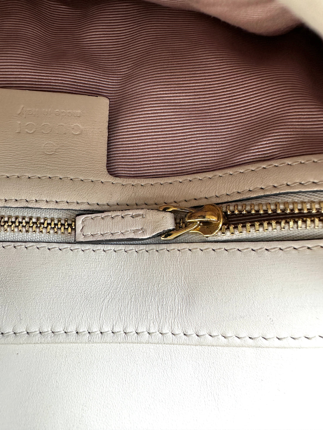 Gucci Arli White Leather Shoulder Bag GG1169