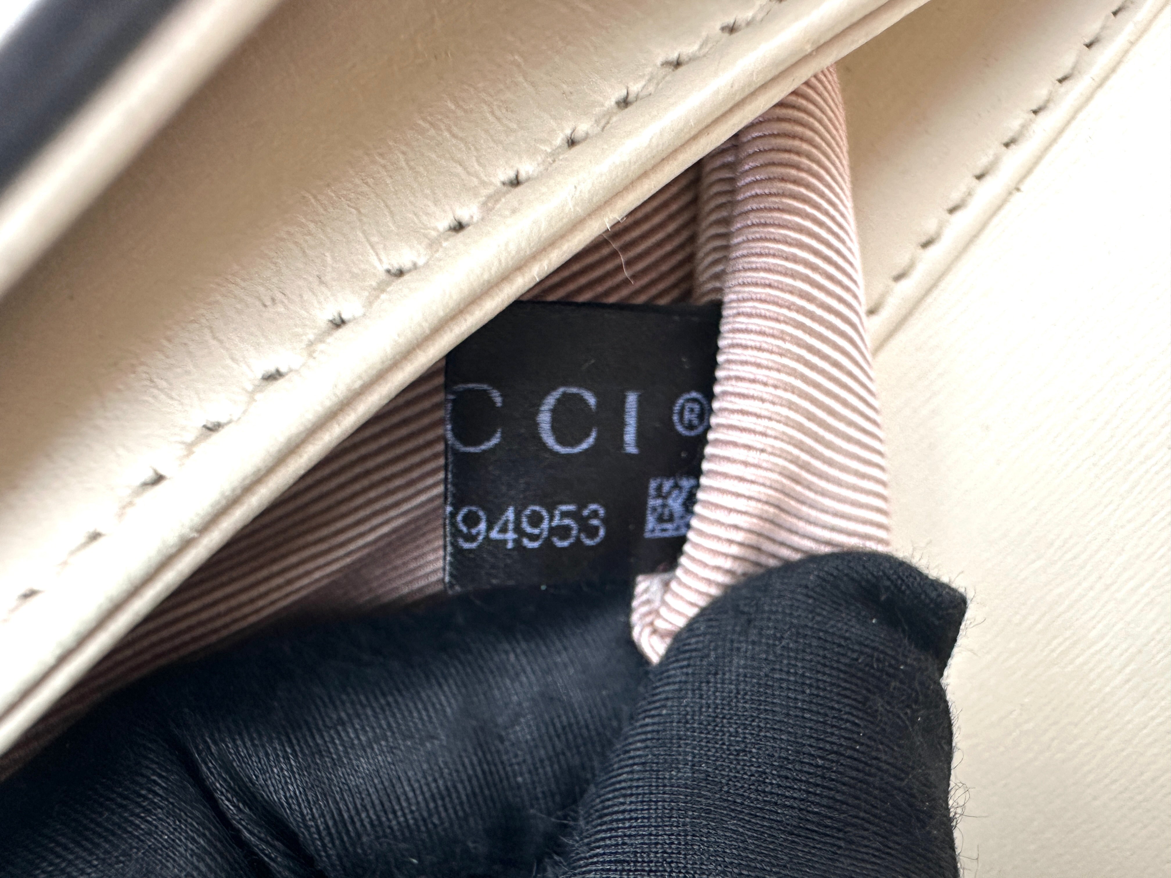 Gucci Arli White Leather Shoulder Bag GG1169