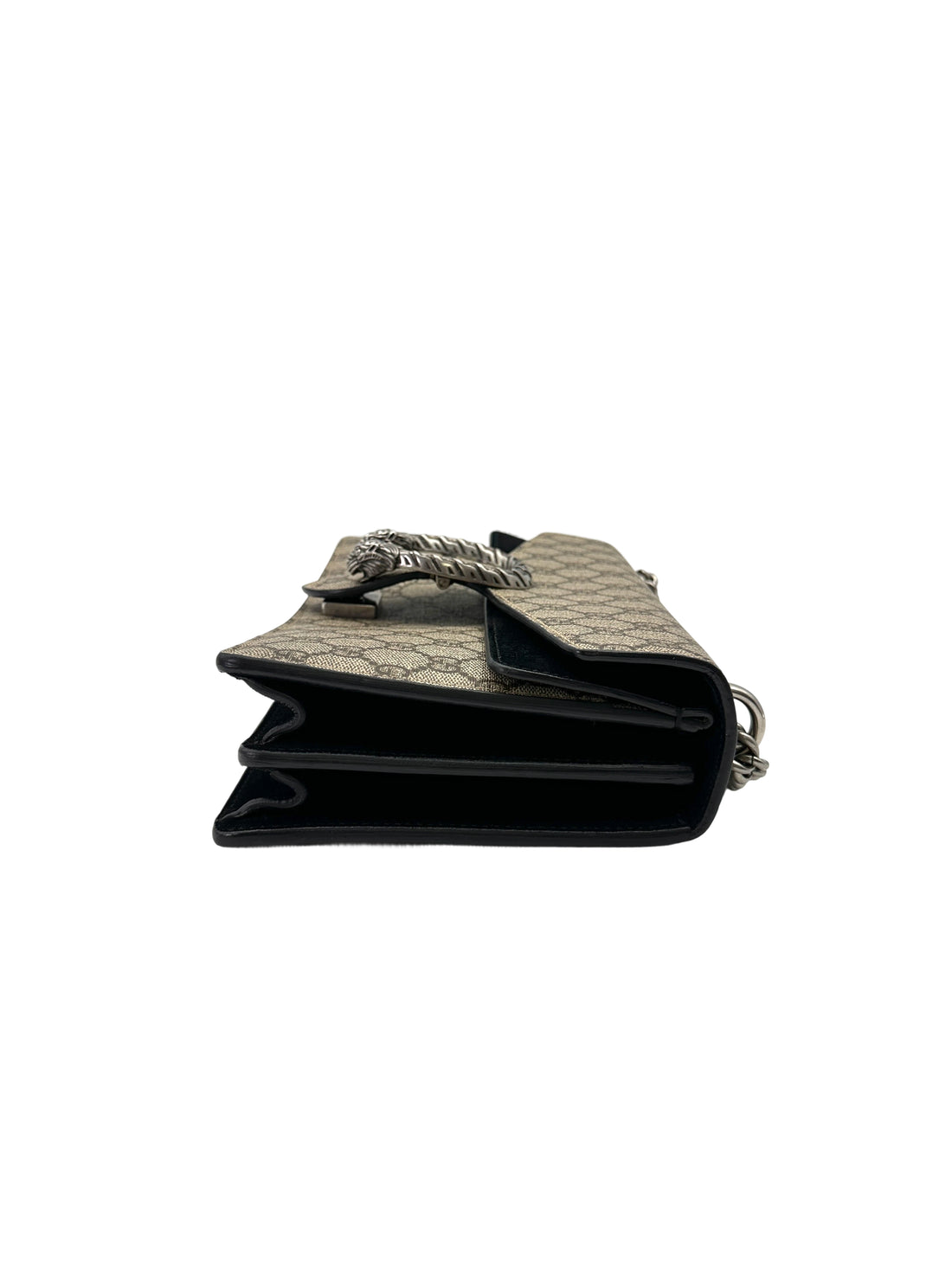 Gucci Dionysus GG Supreme Canvas Shoulder Bag With Black Trim GG1177