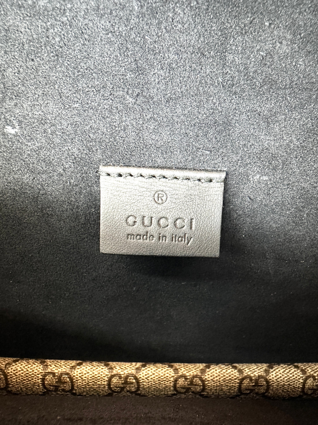 Gucci Dionysus GG Supreme Canvas Shoulder Bag With Black Trim GG1177