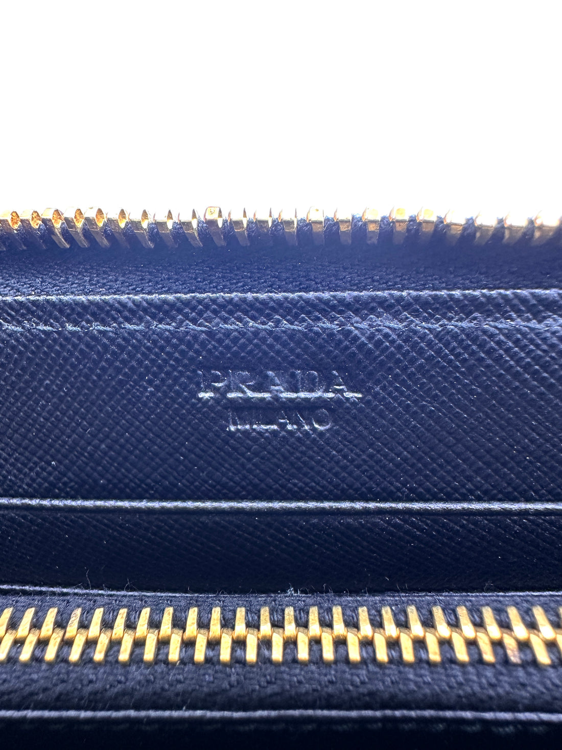 Prada Black Leather Long Wallet PR431