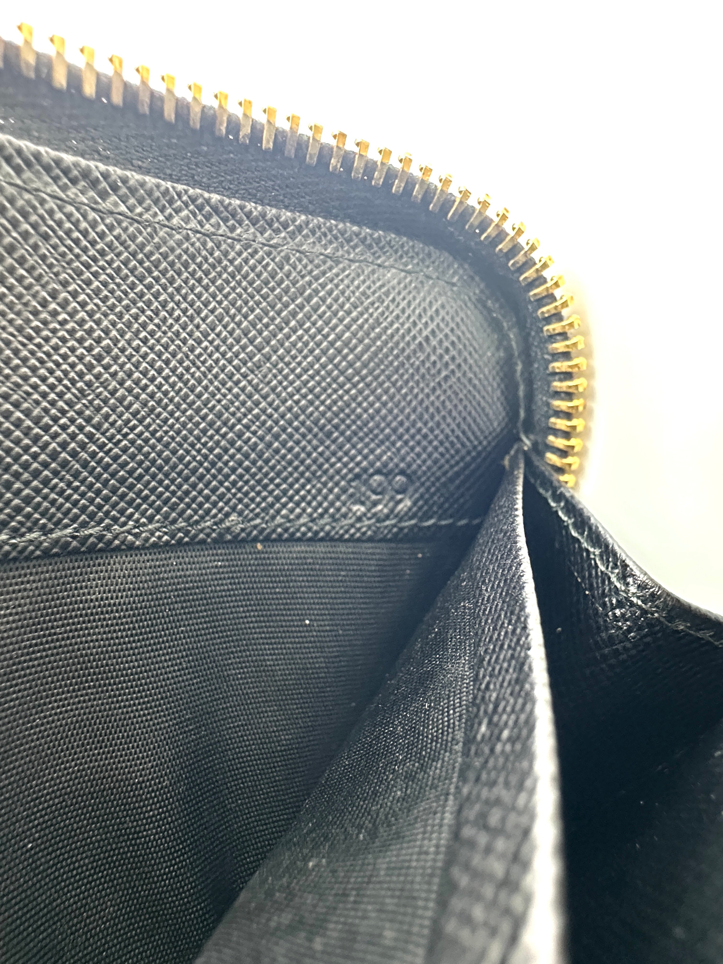 Prada Black Leather Long Wallet PR431