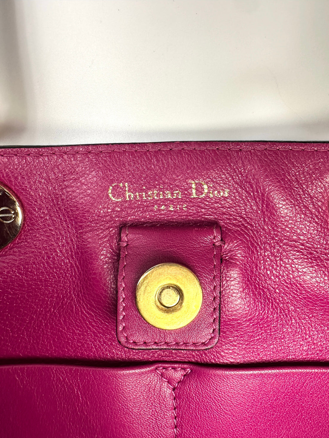 Christian Dior Diorissimo Black Leather Top Handle Bag DR768