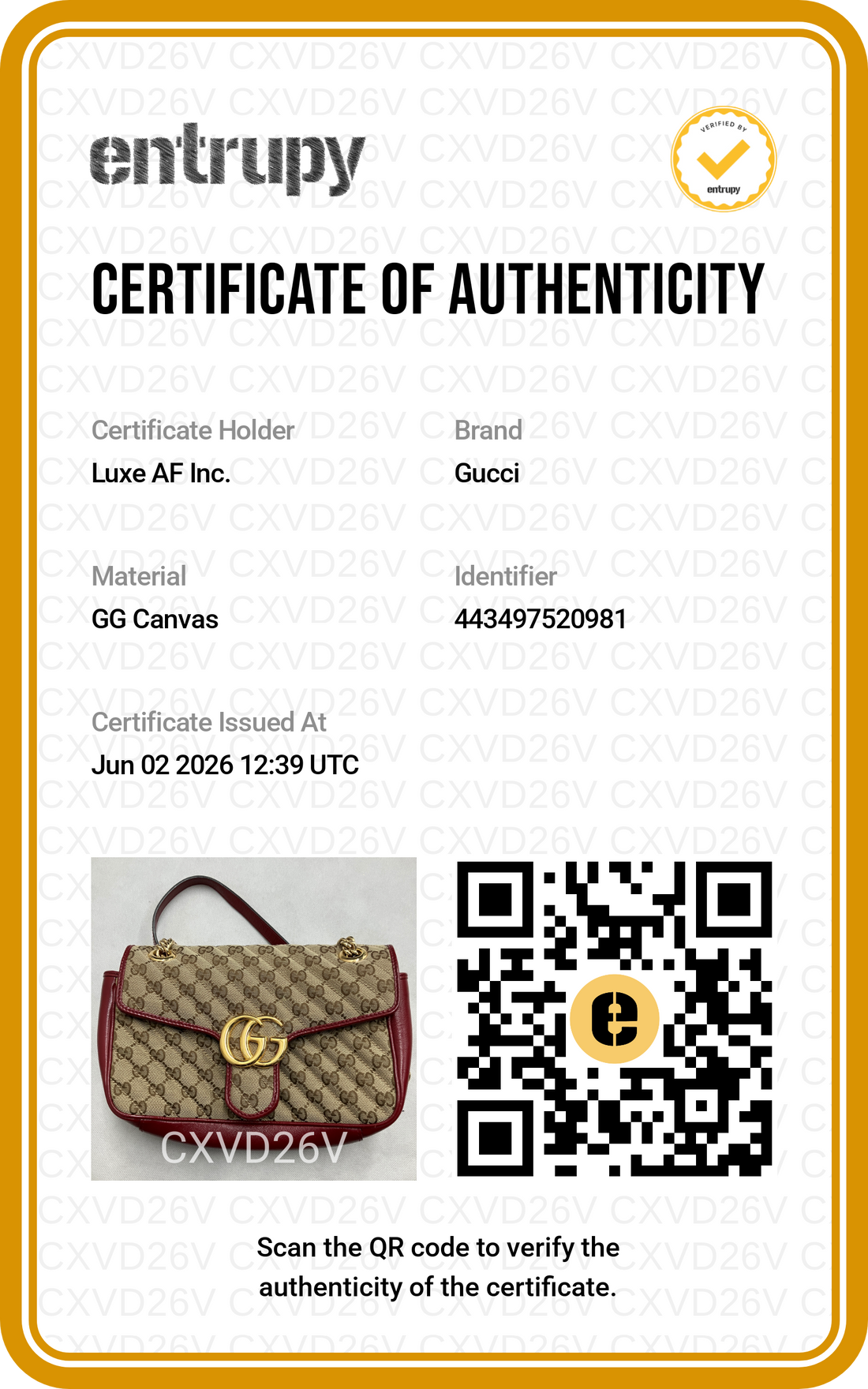 Gucci GG Marmont Beige Canvas Shoulder Bag With Red Trim GG1178
