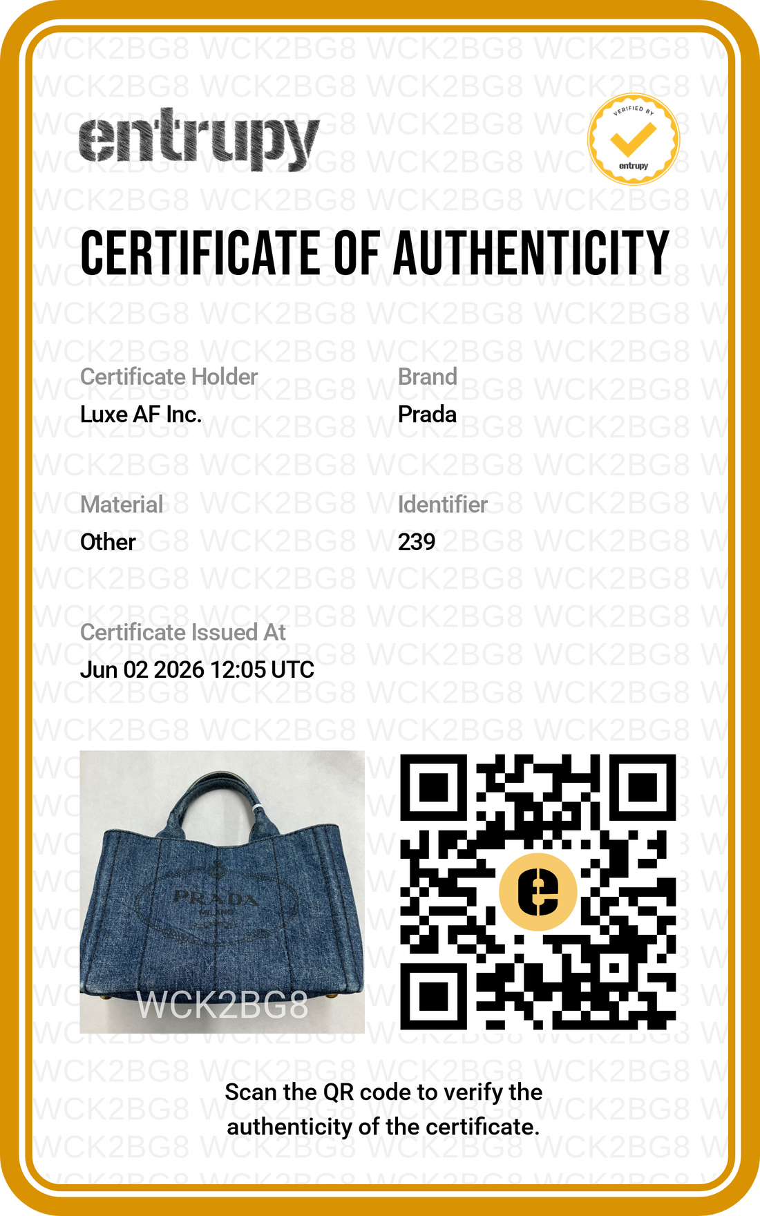 Prada Canapa Denim Blue Canvas Handle Bag PR427