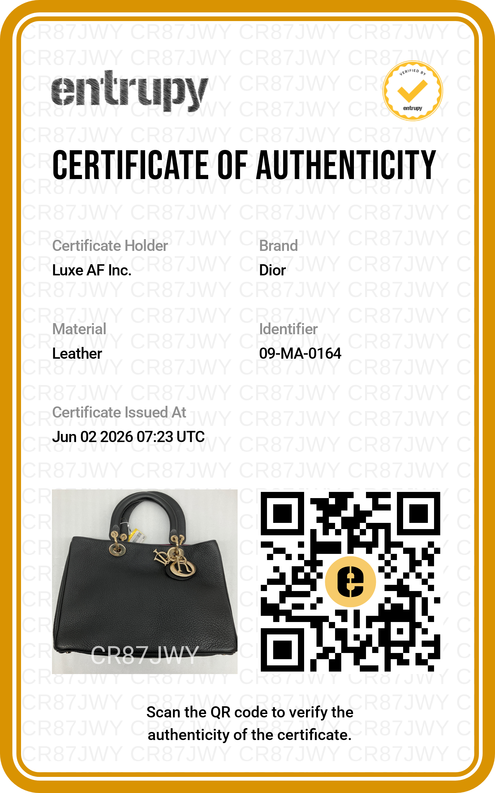 Christian Dior Diorissimo Black Leather Large Size Top Handle Bag DR770