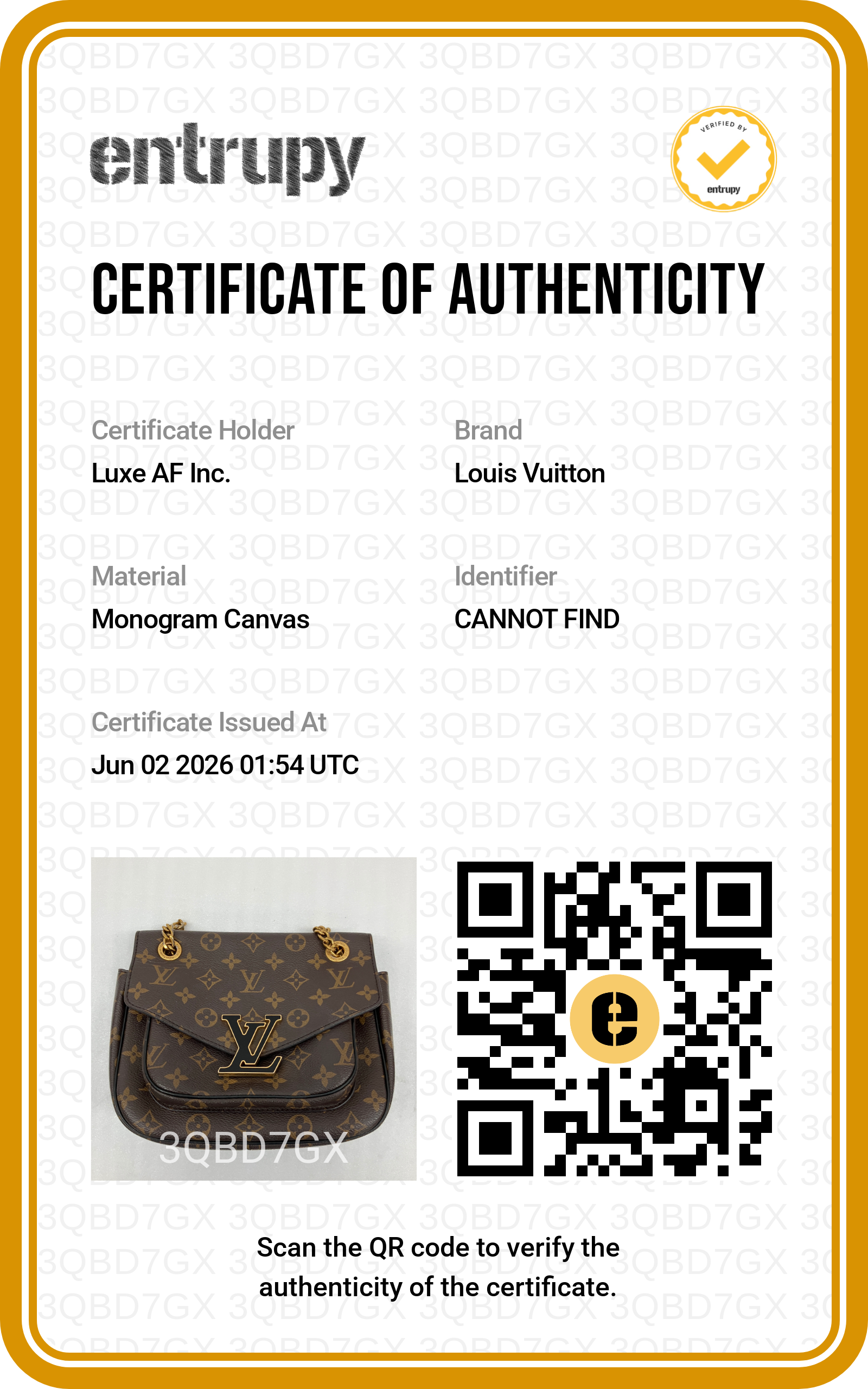 Louis Vuitton Passy Monogram Canvas Chain Shoulder Bag LV2909