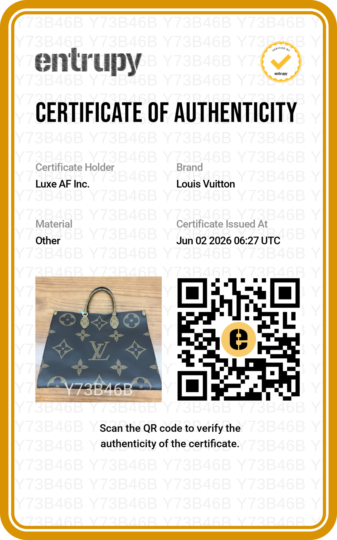 Louis Vuitton Onthego GM Monogram Canvas Handle Bag LV2916