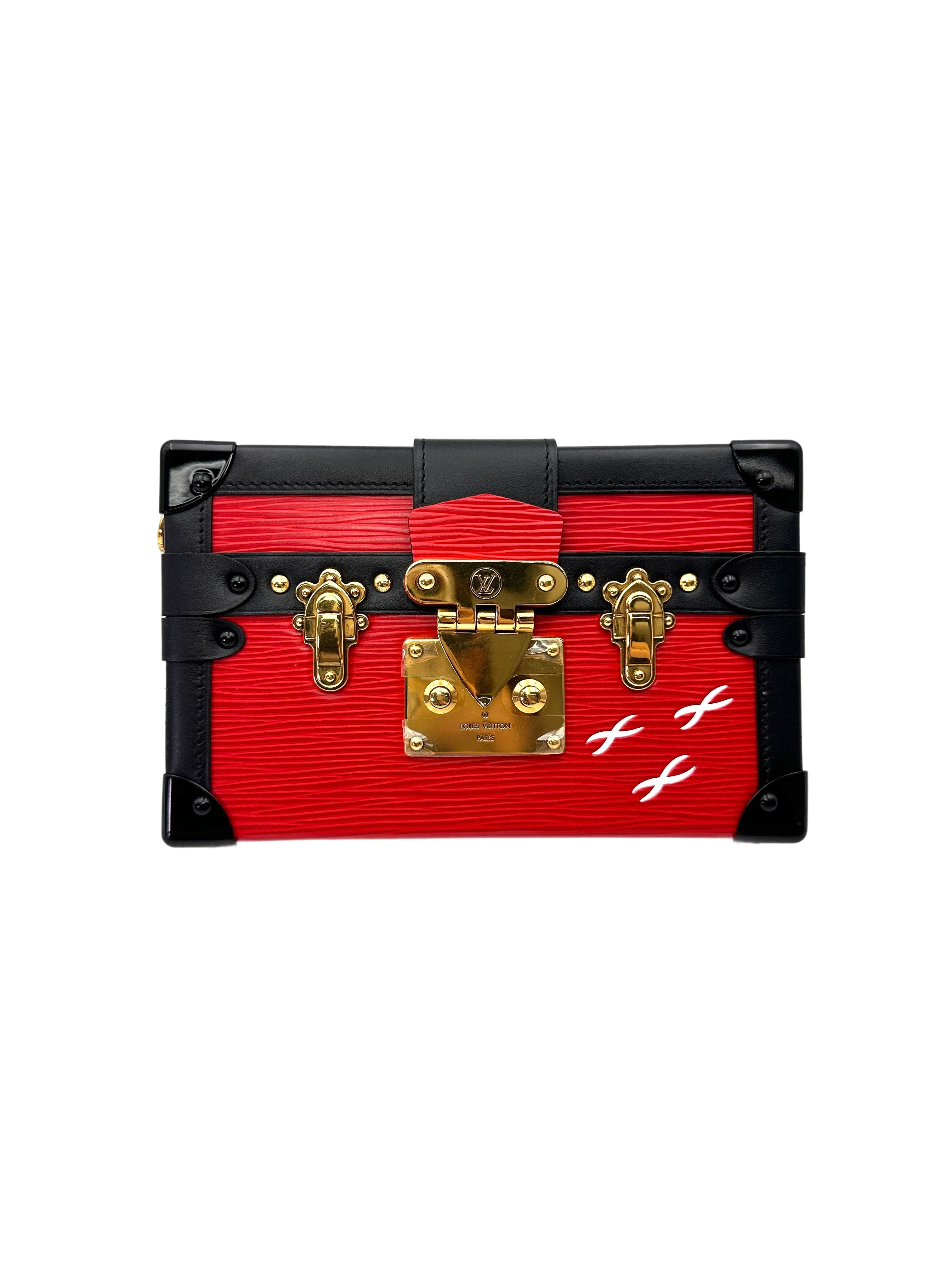 Louis Vuitton Petite Malle Red Epi Leather Shoulder Bag LV2919
