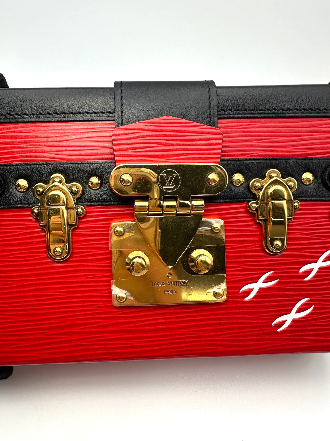 Louis Vuitton Petite Malle Red Epi Leather Shoulder Bag LV2919