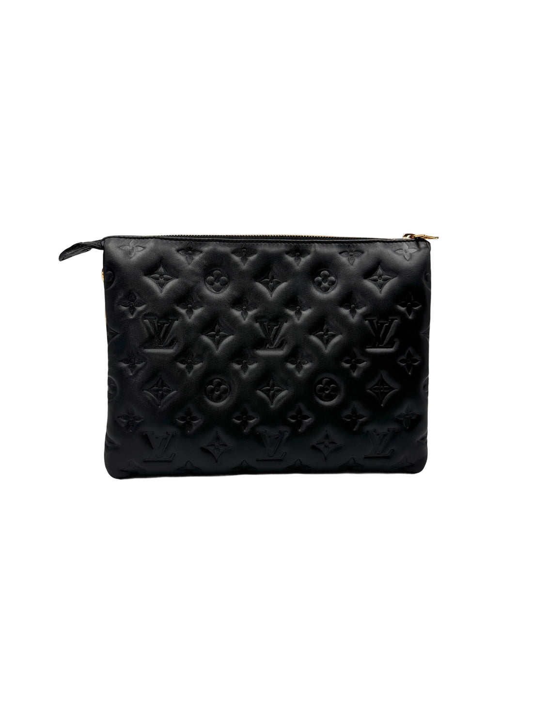 Louis Vuitton Coussin Black Monogram Embossed Leather Shoulder Bag LV2920