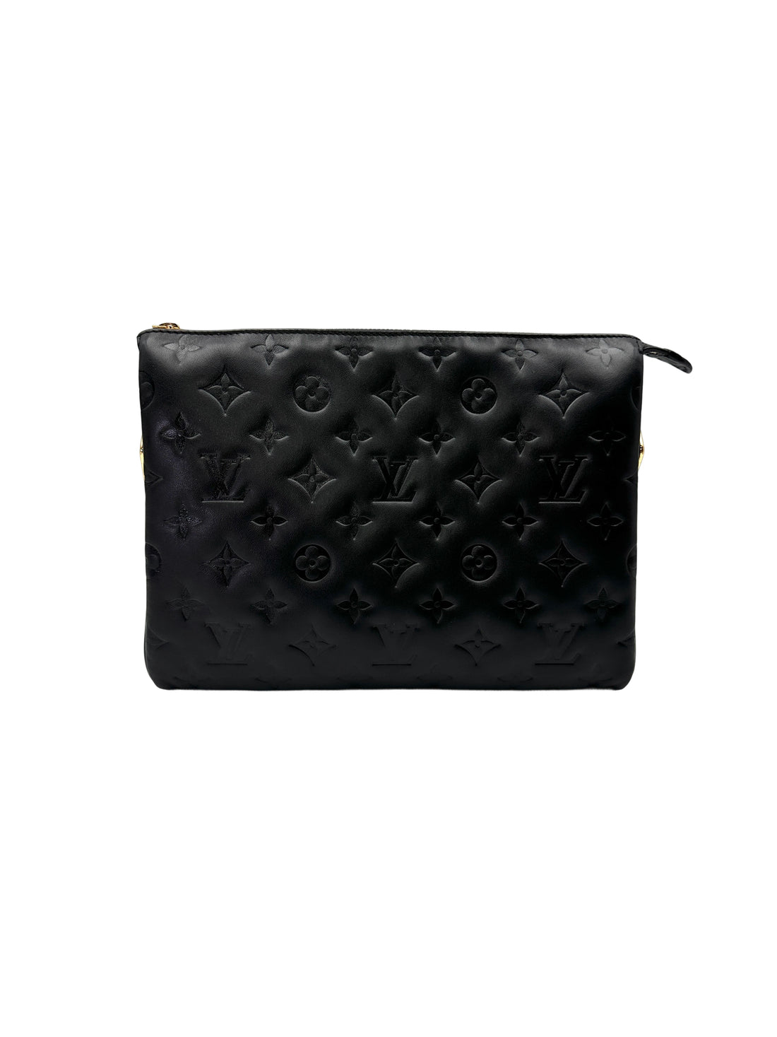 Louis Vuitton Coussin Black Monogram Embossed Leather Shoulder Bag LV2920