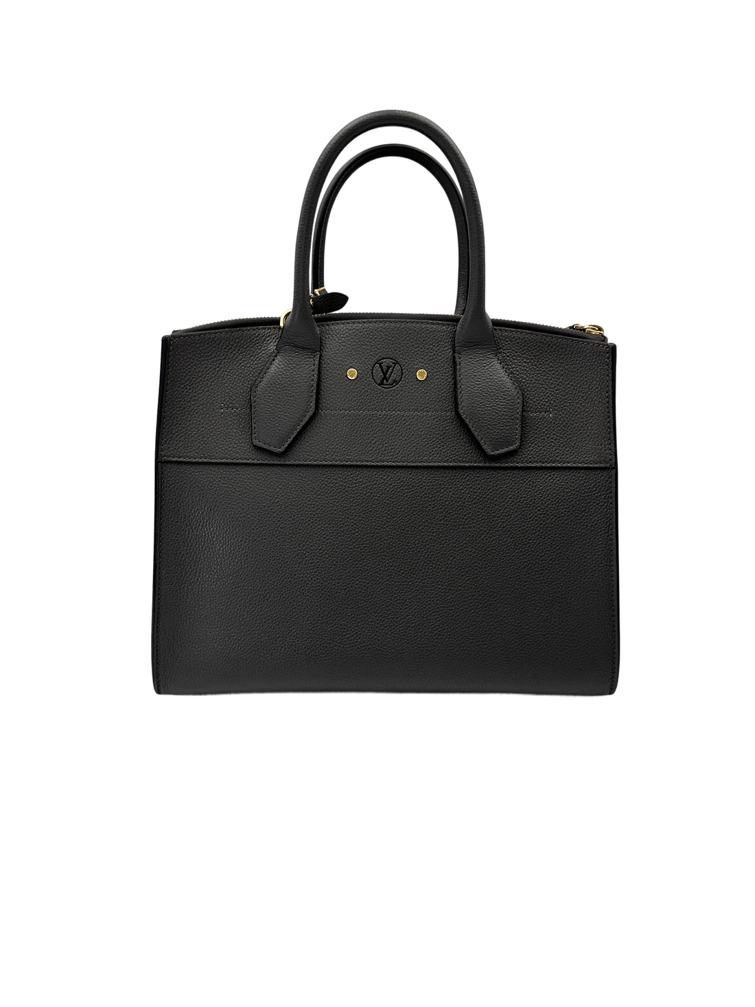 Louis Vuitton City Steamer Grey Grained Leather Handle Bag LV2922