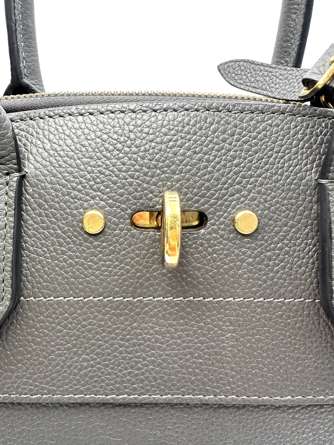 Louis Vuitton City Steamer Grey Grained Leather Handle Bag LV2922