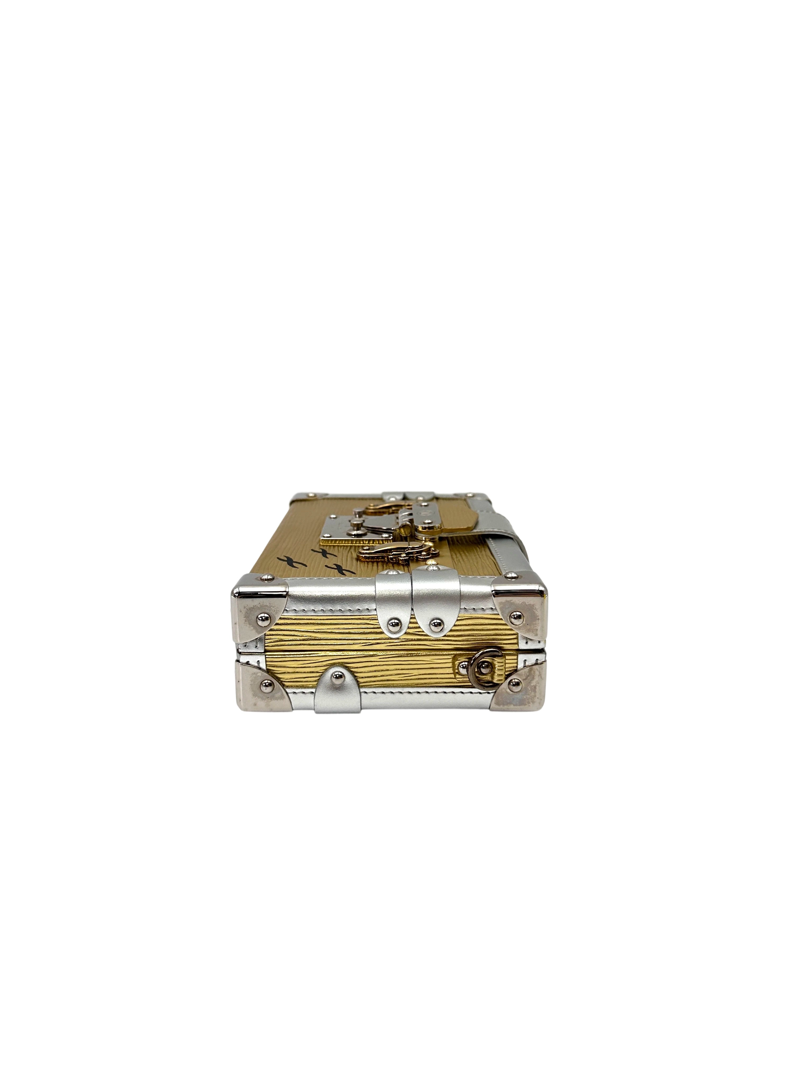 Louis Vuitton Petite Malle Gold/Silver Shoulder Bag LV2925