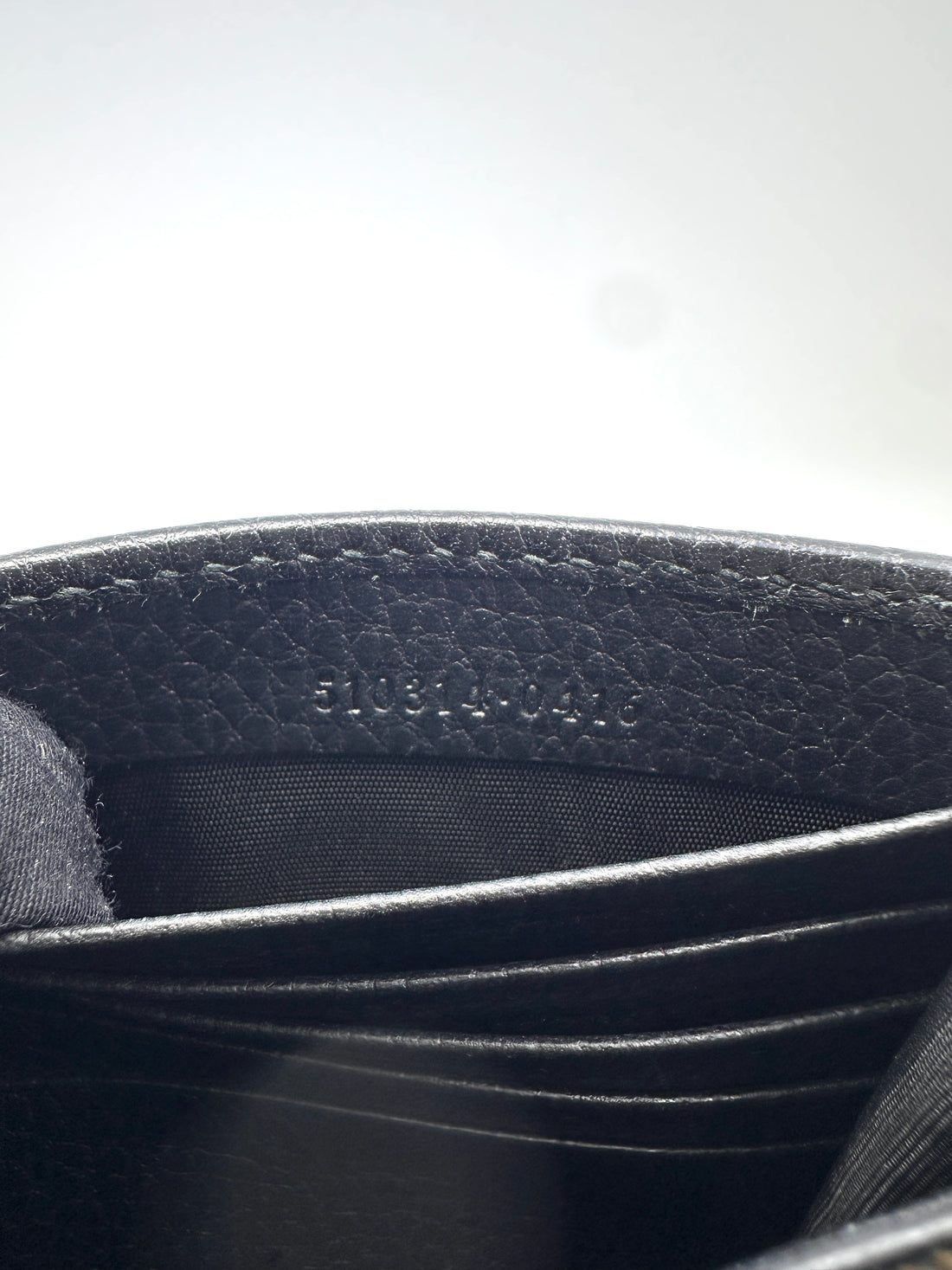 Gucci Interlocking Black Leather Wallet On Chain GG1184