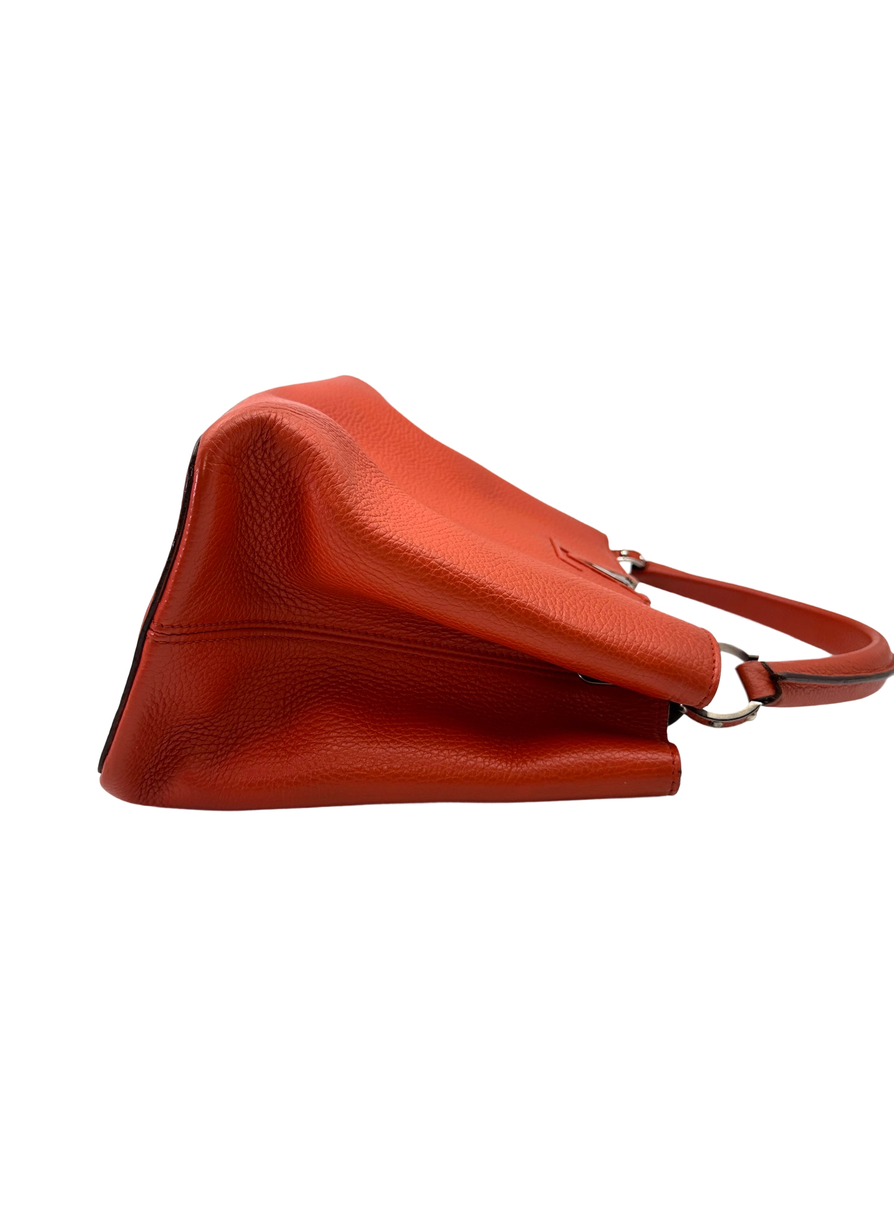 Louis Vuitton Capucines Red Leather Handle Bag LV2928