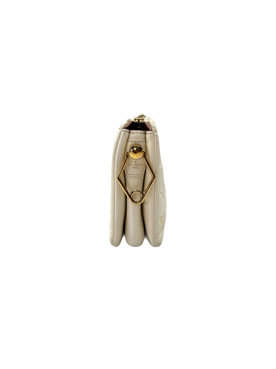 Louis Vuitton Coussin BB Milky Way White Monogram Embossed Puffy Leather Shoulder Bag LV2929