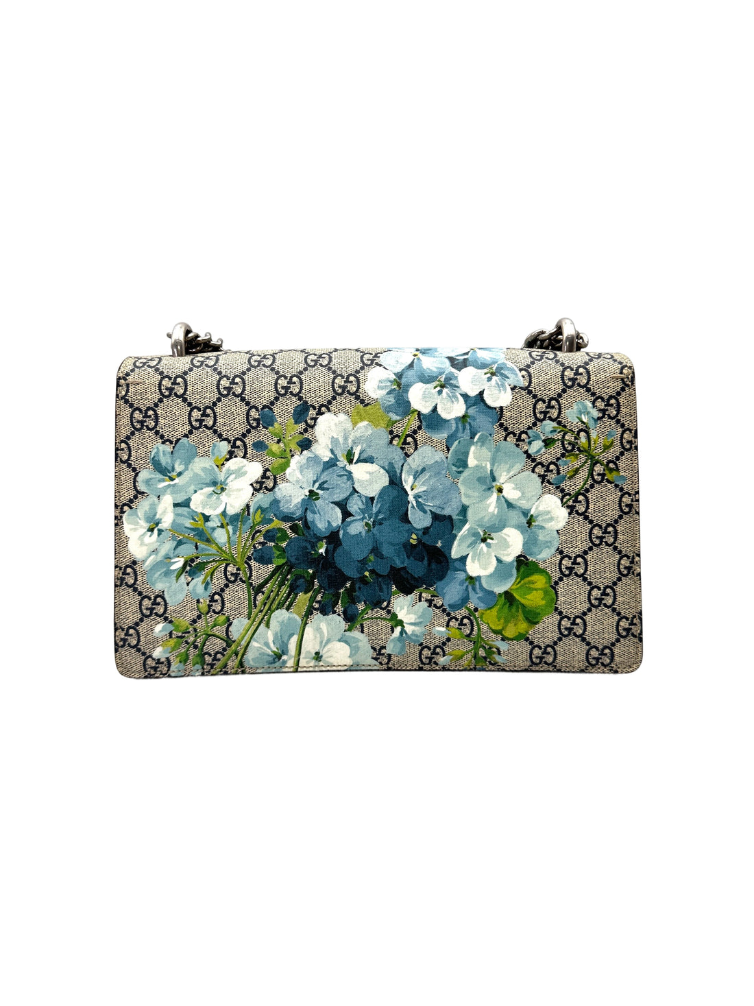 Gucci Dionysus Blue GG Blooms Canvas Medium Size Shoulder Bag GG1188