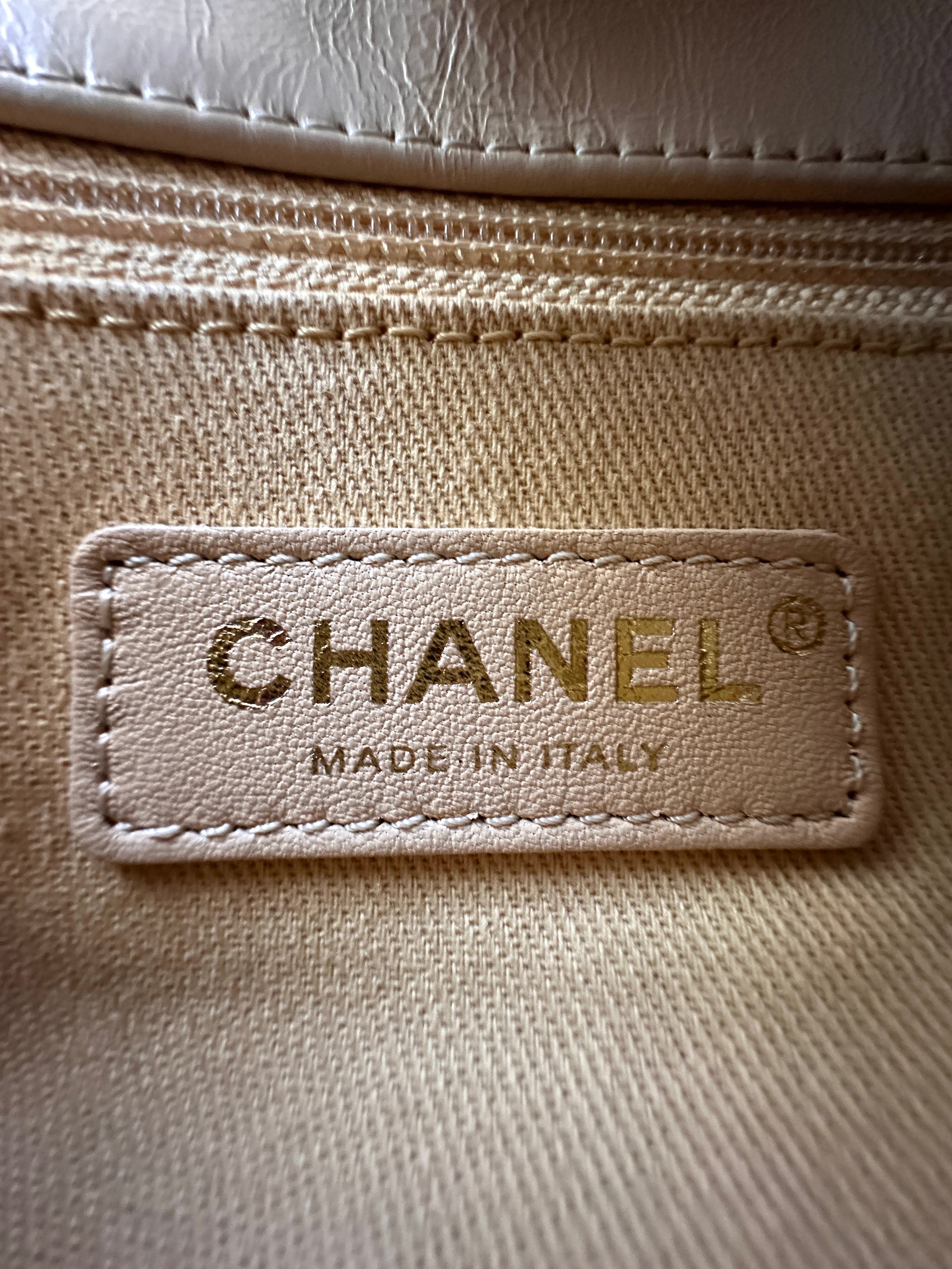 Chanel CoCo Handle Beige Chevron Quilted Leather Shoulder Bag(25***63) CC2085